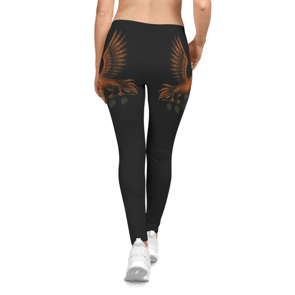 Holding the Impossible Phoenix Wings Stretchy Leggings | Comfortable Activewear, Yoga Pants, Gym Leggings, High-Waisted Tights, Fitness Gifts
