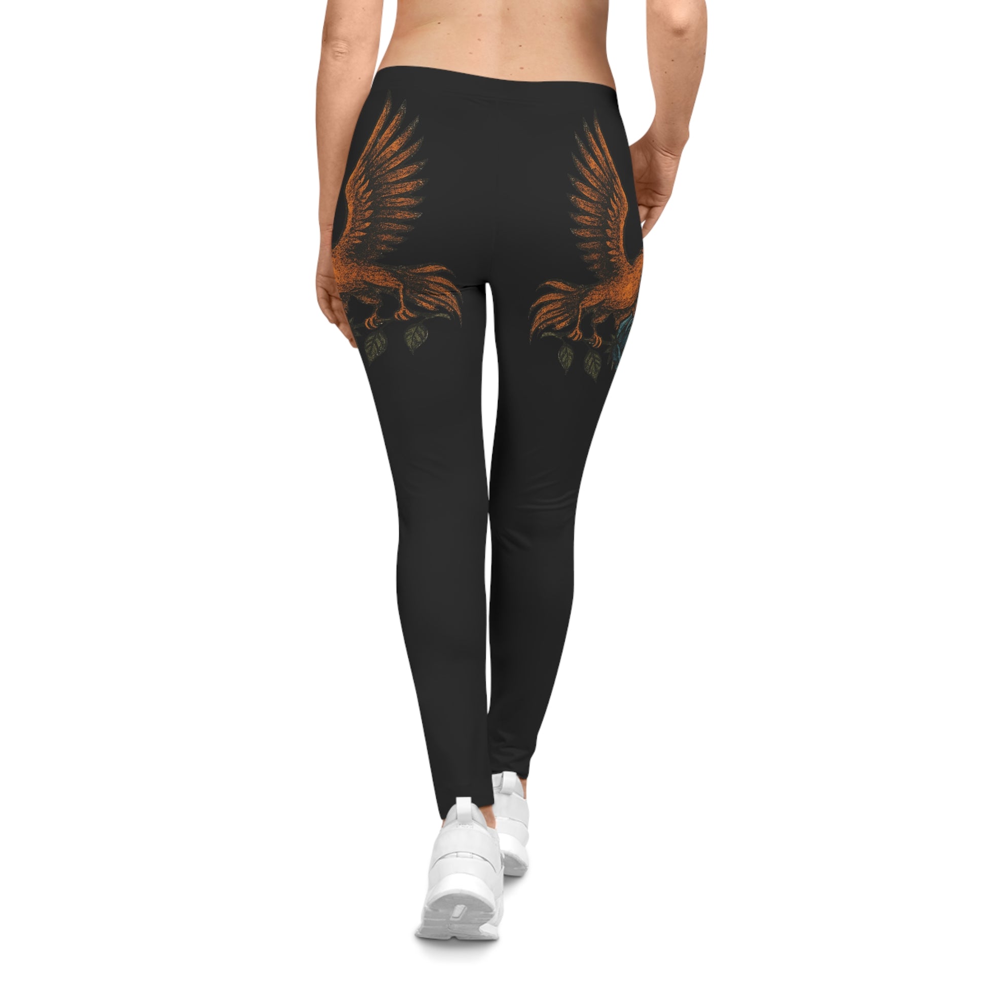Holding the Impossible Phoenix Wings Stretchy Leggings | Comfortable Activewear, Yoga Pants, Gym Leggings, High-Waisted Tights, Fitness Gifts