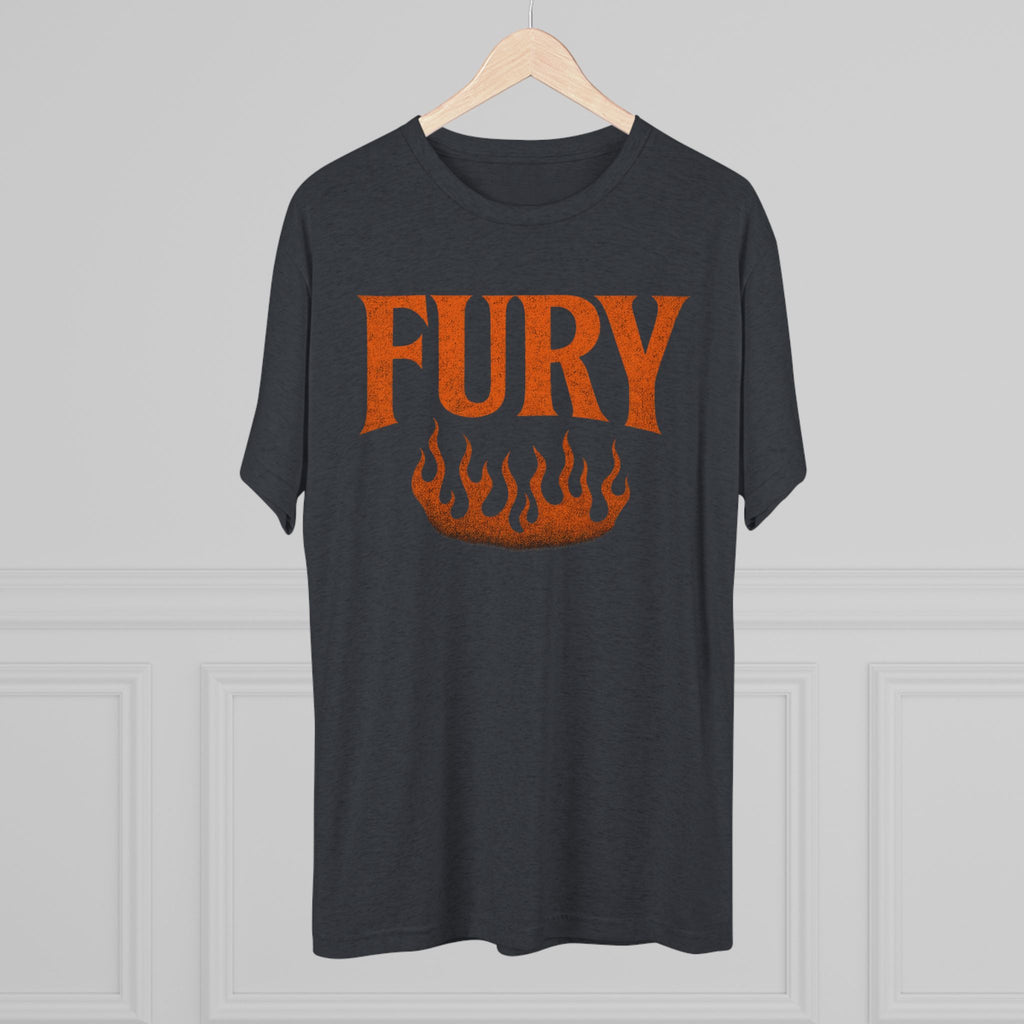Fury Unisex Tri-Blend Crew Tee, Graphic Tee, Casual Wear, Gift for Him, T-Shirt for Friends, Summer Style, Everyday Comfort