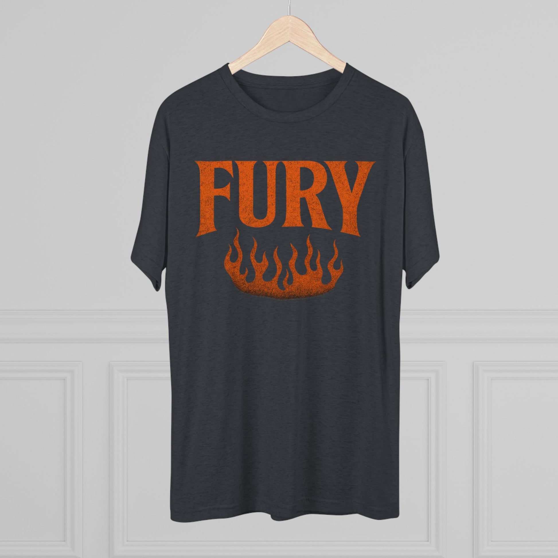 Fury Unisex Tri-Blend Crew Tee, Graphic Tee, Casual Wear, Gift for Him, T-Shirt for Friends, Summer Style, Everyday Comfort