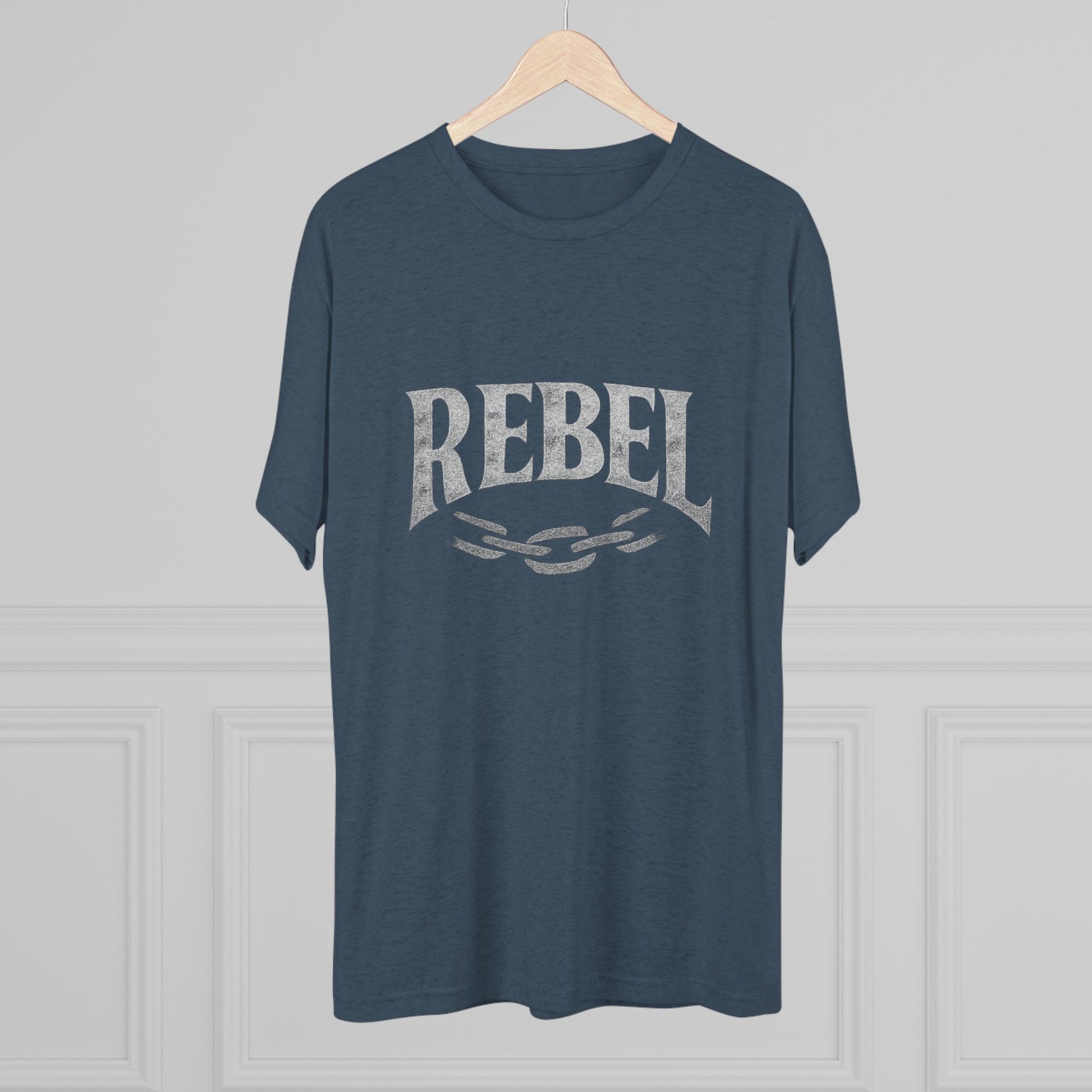 Rebel UnisexUnisex Tee Tri-Blend Printed Tee Shirt, Vintage Style Shirt, Graphic Tee for Men and Women, Casual Wear, Gift for Music Lovers, Statement Shirt