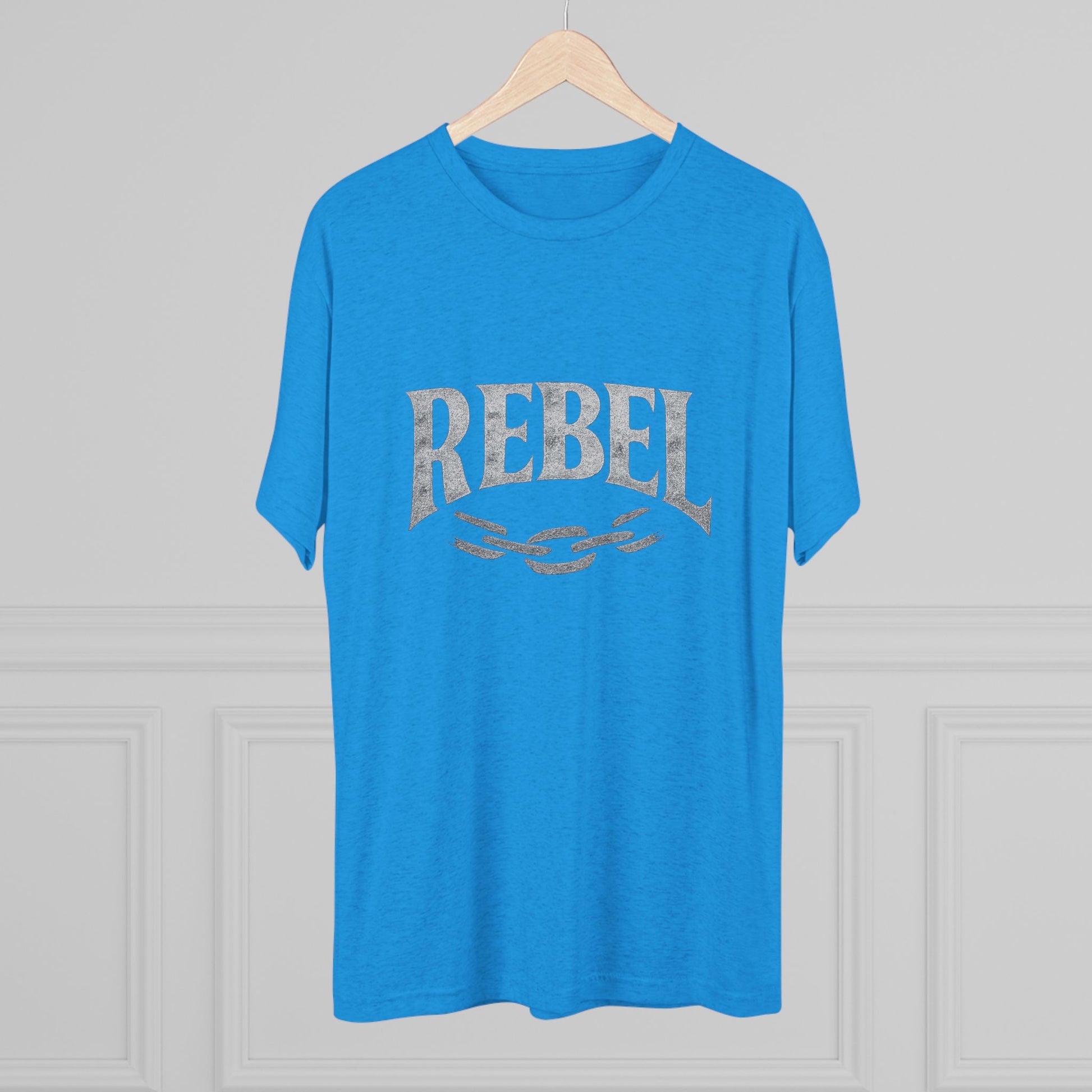 Rebel UnisexUnisex Tee Tri-Blend Printed Tee Shirt, Vintage Style Shirt, Graphic Tee for Men and Women, Casual Wear, Gift for Music Lovers, Statement Shirt