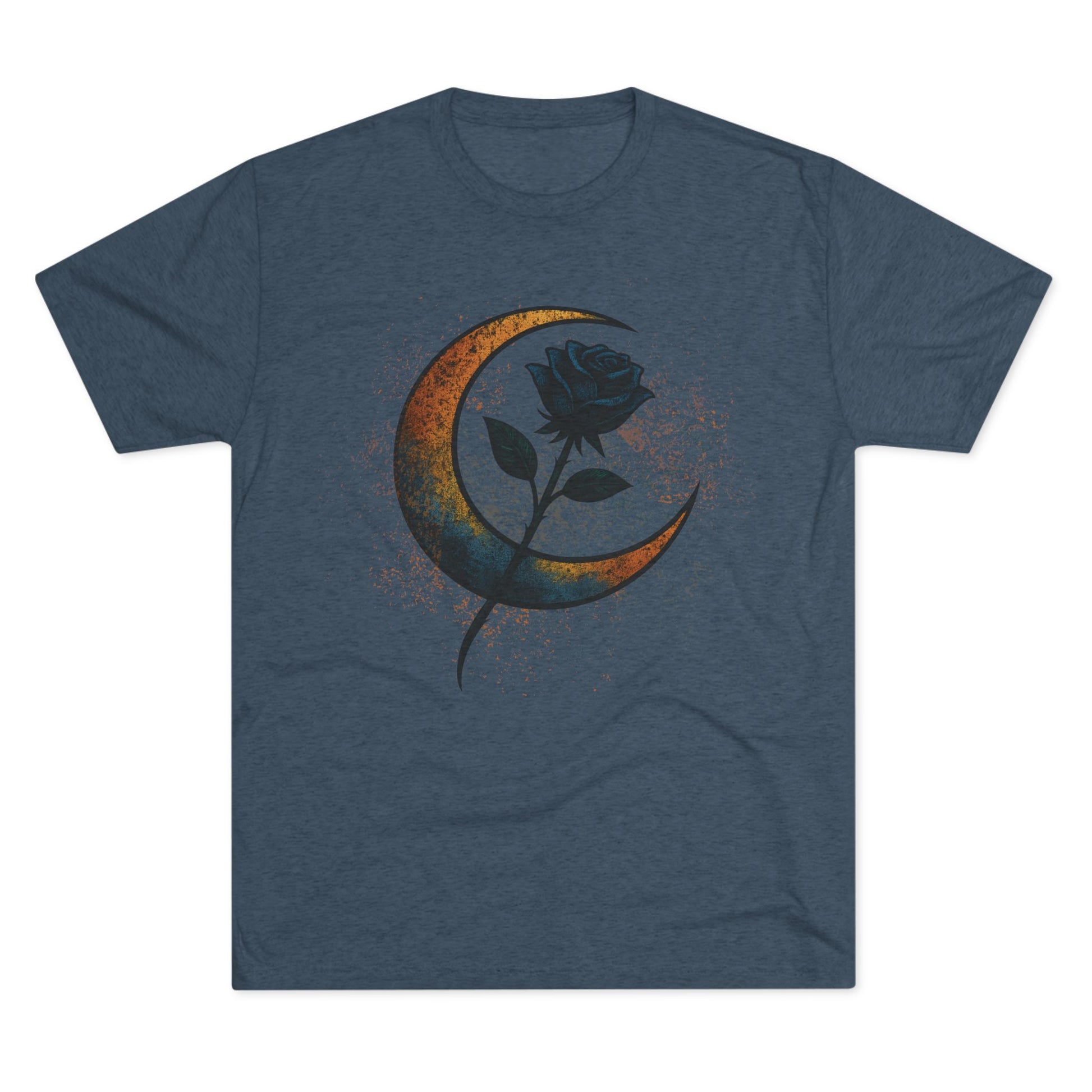 Moonlit Rebellion Unisex Tri-Blend Crew Tee Graphic Printed Tee Shirt