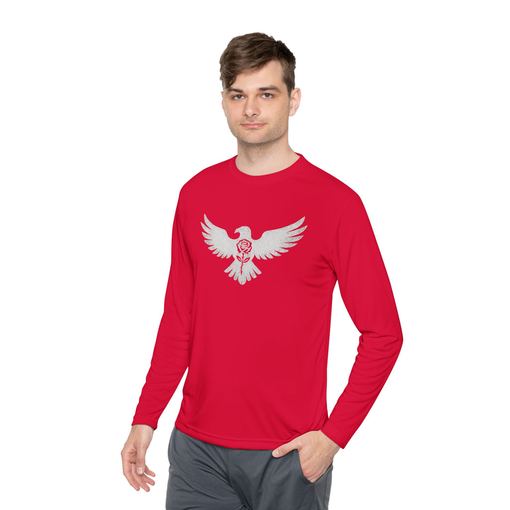 Break Free Empire Phoenix Rose Lightweight Long Sleeve Tee with Eagle Design | Perfect for Nature Lovers, Gifts, Casual Wear, Hiking, and Outdoor Activities