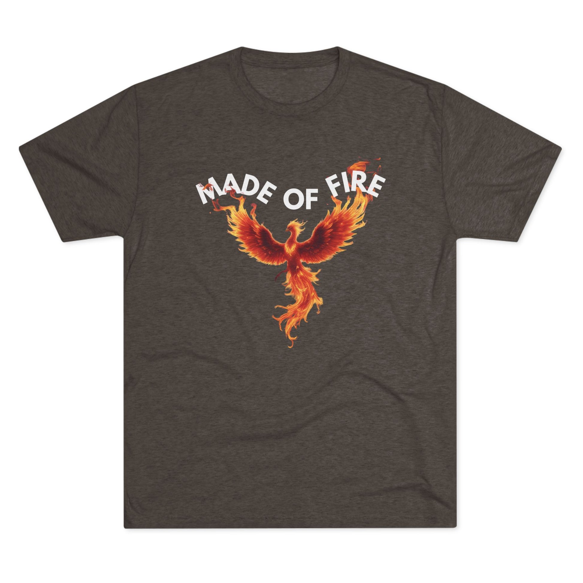 Fiery Phoenix Made of  Fire Unisex Tshirt Crew Printed Tee Shirt, Unique Graphic Tee, Casual Wear, Gift for Fans, Mythical Creature Shirt, Summer Outfit