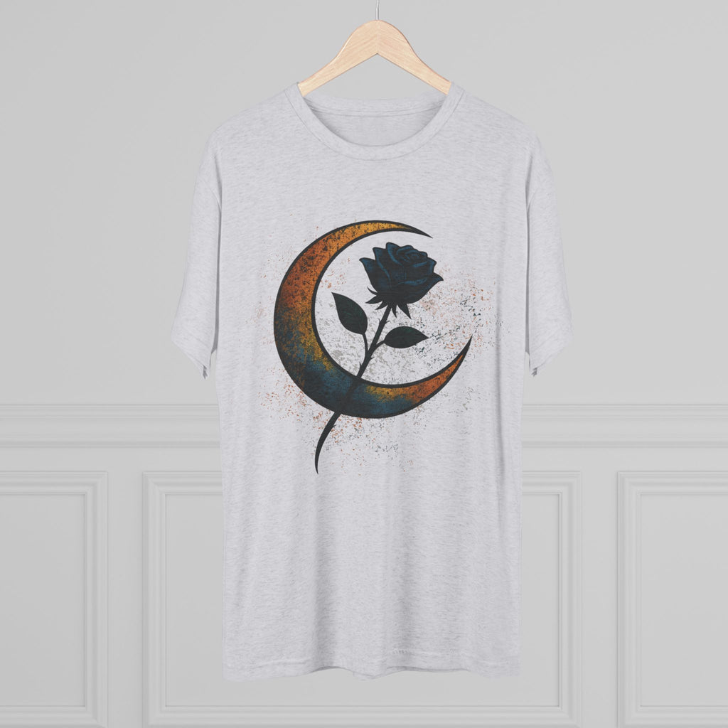 Moonlit Rebellion Unisex Tri-Blend Crew Tee Graphic Printed Tee Shirt