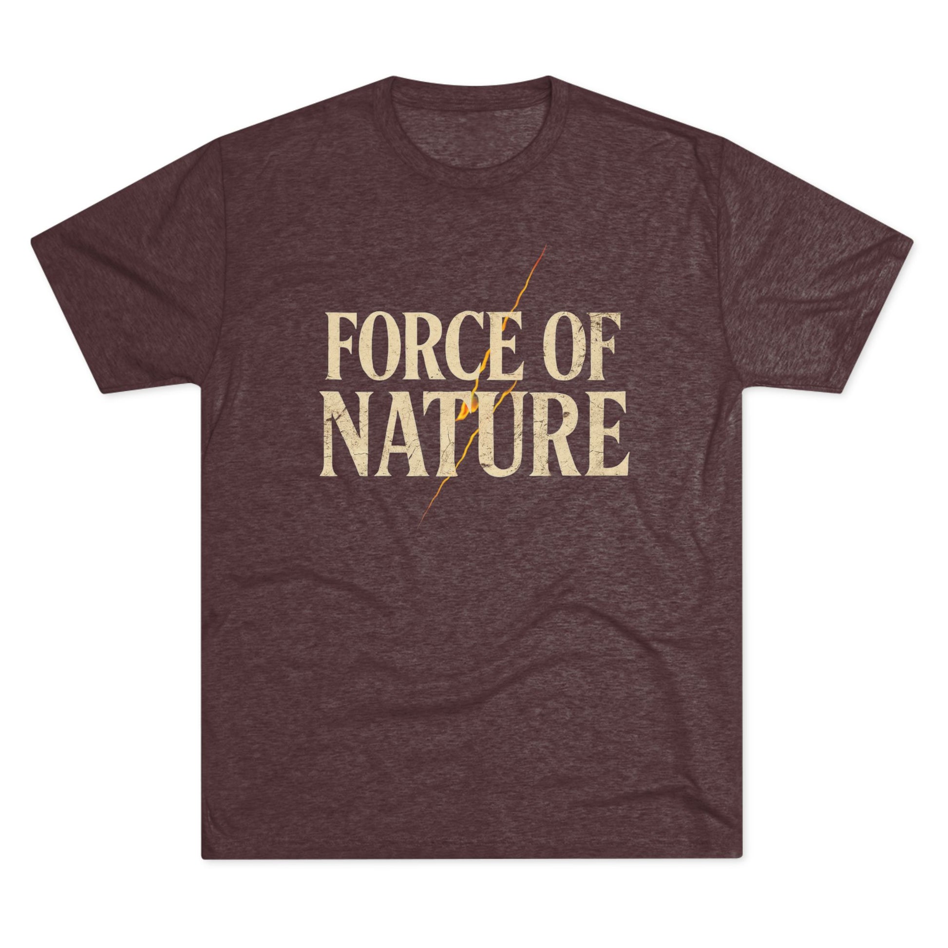 Force of Nature Lighting Bolt Unisex Crew Tee | Eco-Friendly Shirt, Nature Lover Gift, Casual Tee, Outdoor Adventure Wear, Inspirational Apparel