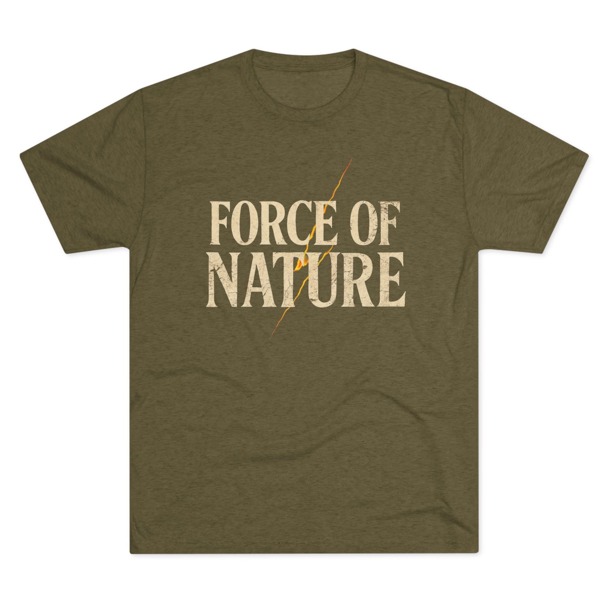 Force of Nature Lighting Bolt Unisex Crew Tee | Eco-Friendly Shirt, Nature Lover Gift, Casual Tee, Outdoor Adventure Wear, Inspirational Apparel