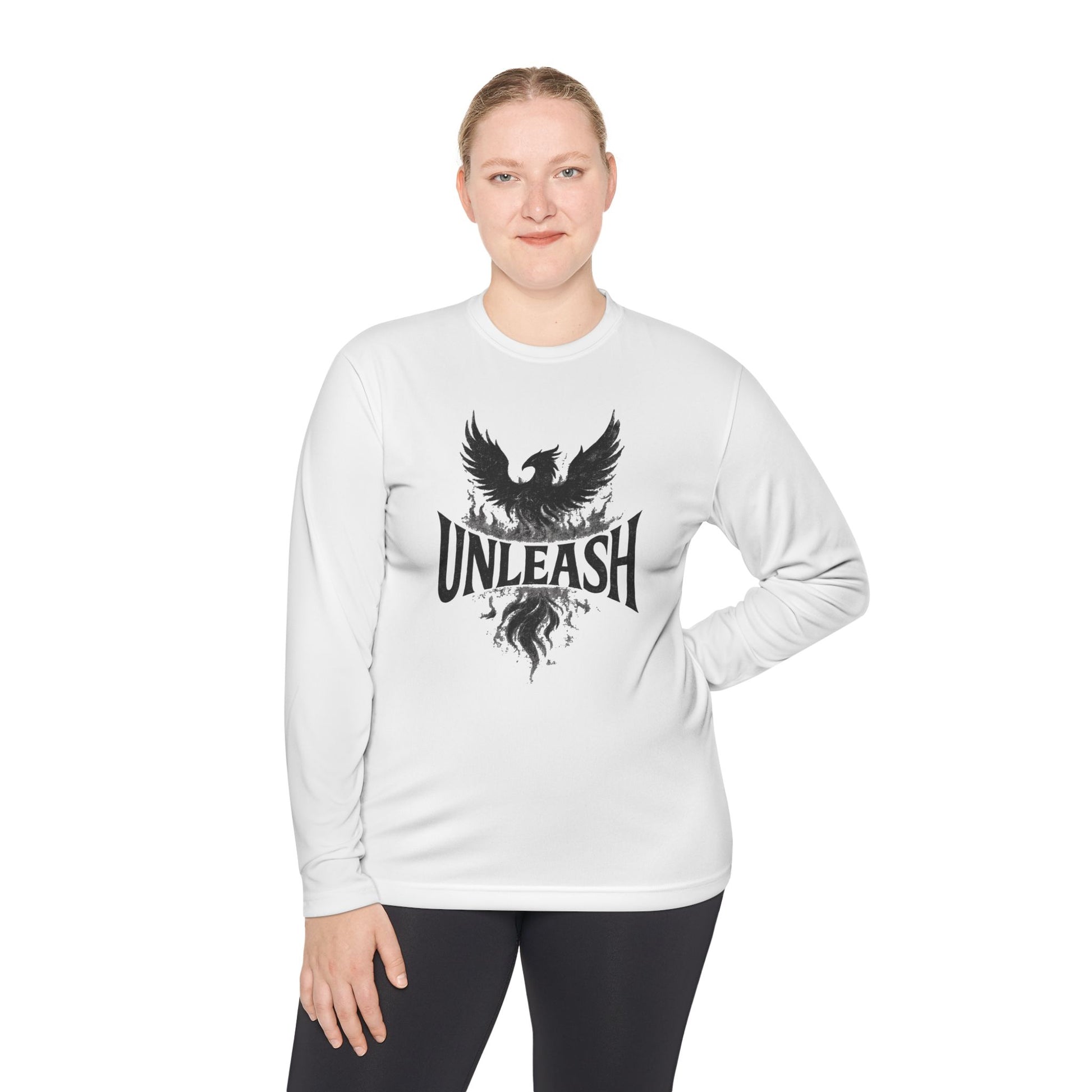 Unleash Your Spirit Long Sleeve Tee, Motivational T-Shirt, Gift for Fitness Lovers, Cool Relaxed Top, Unisex Casual Wear