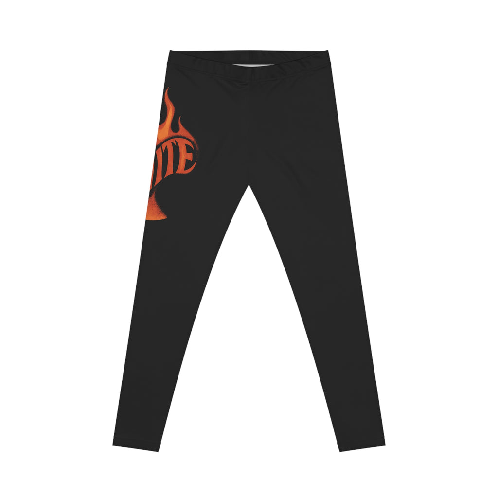 Break Free Empire Ignite Fire Graphic, Stretchy Polyester-Spandex Blend with Silky Finish Legging