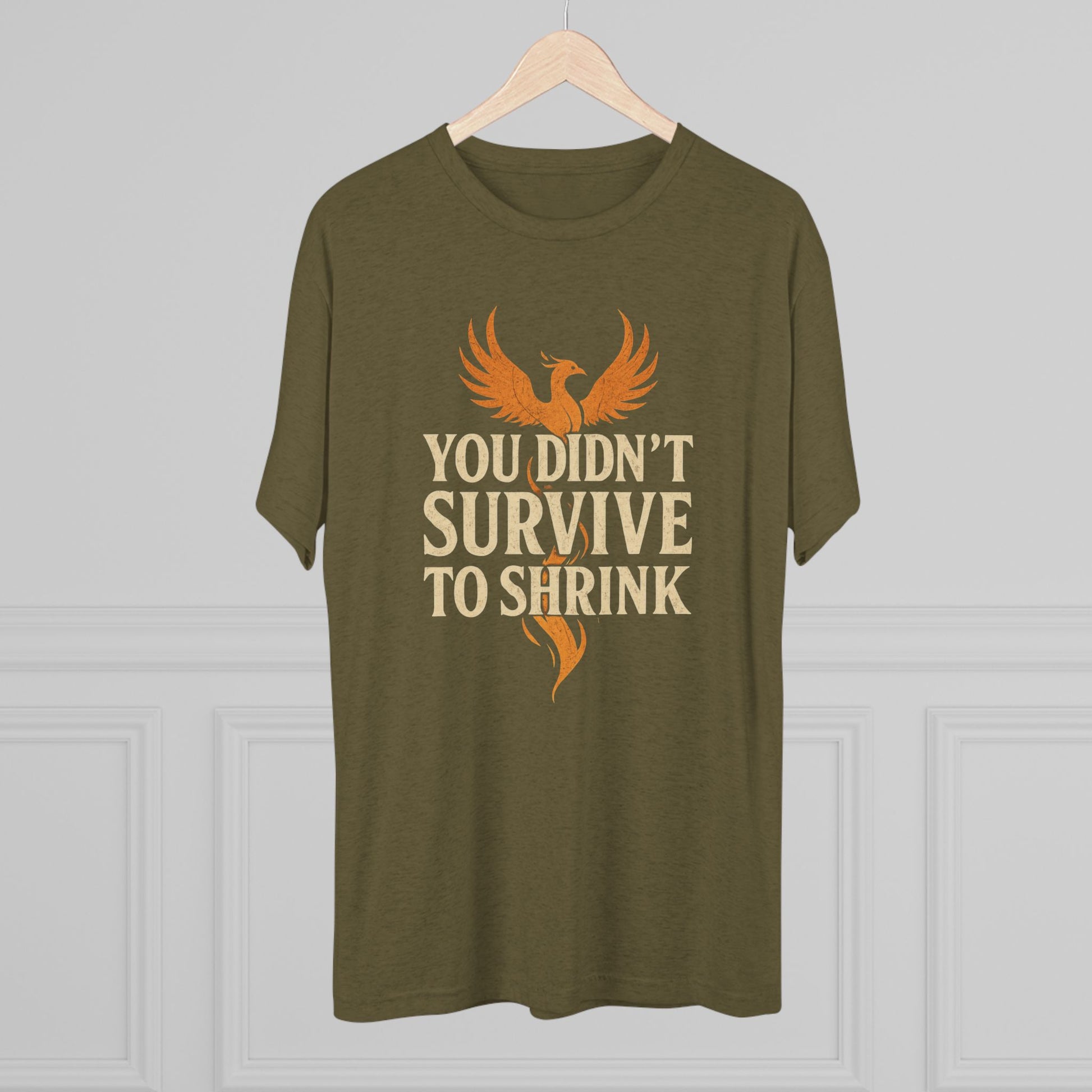 You Didn't Survive to Shrink Phoenix Motivational Crew Tee - Unisex Inspirational T-Shirt, Gift for Friends, Fitness Lovers, Empowerment Apparel, Birthday Gift, [...]