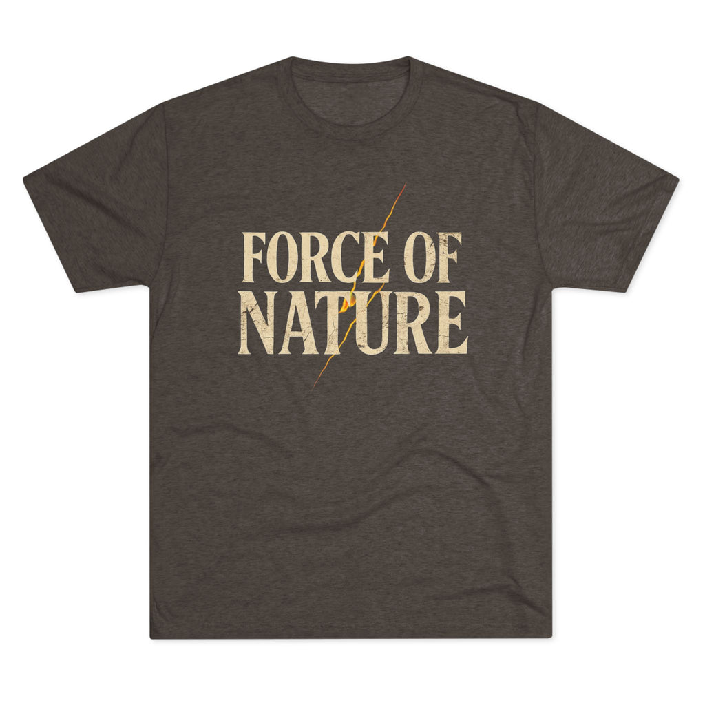 Force of Nature Lighting Bolt Unisex Crew Tee | Eco-Friendly Shirt, Nature Lover Gift, Casual Tee, Outdoor Adventure Wear, Inspirational Apparel