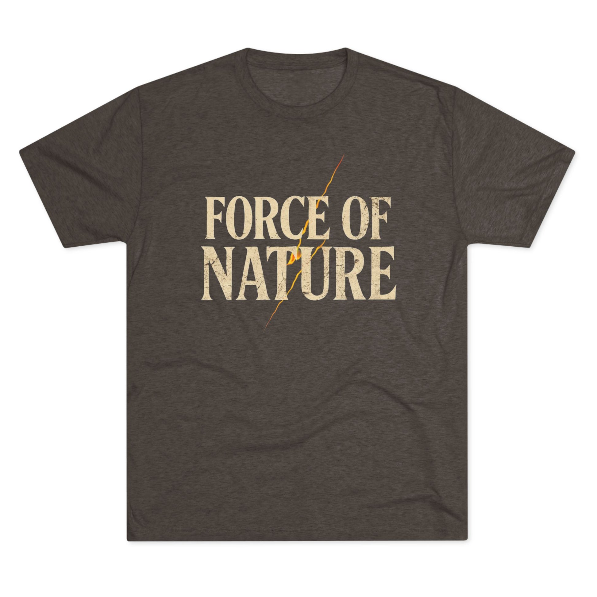 Force of Nature Lighting Bolt Unisex Crew Tee | Eco-Friendly Shirt, Nature Lover Gift, Casual Tee, Outdoor Adventure Wear, Inspirational Apparel