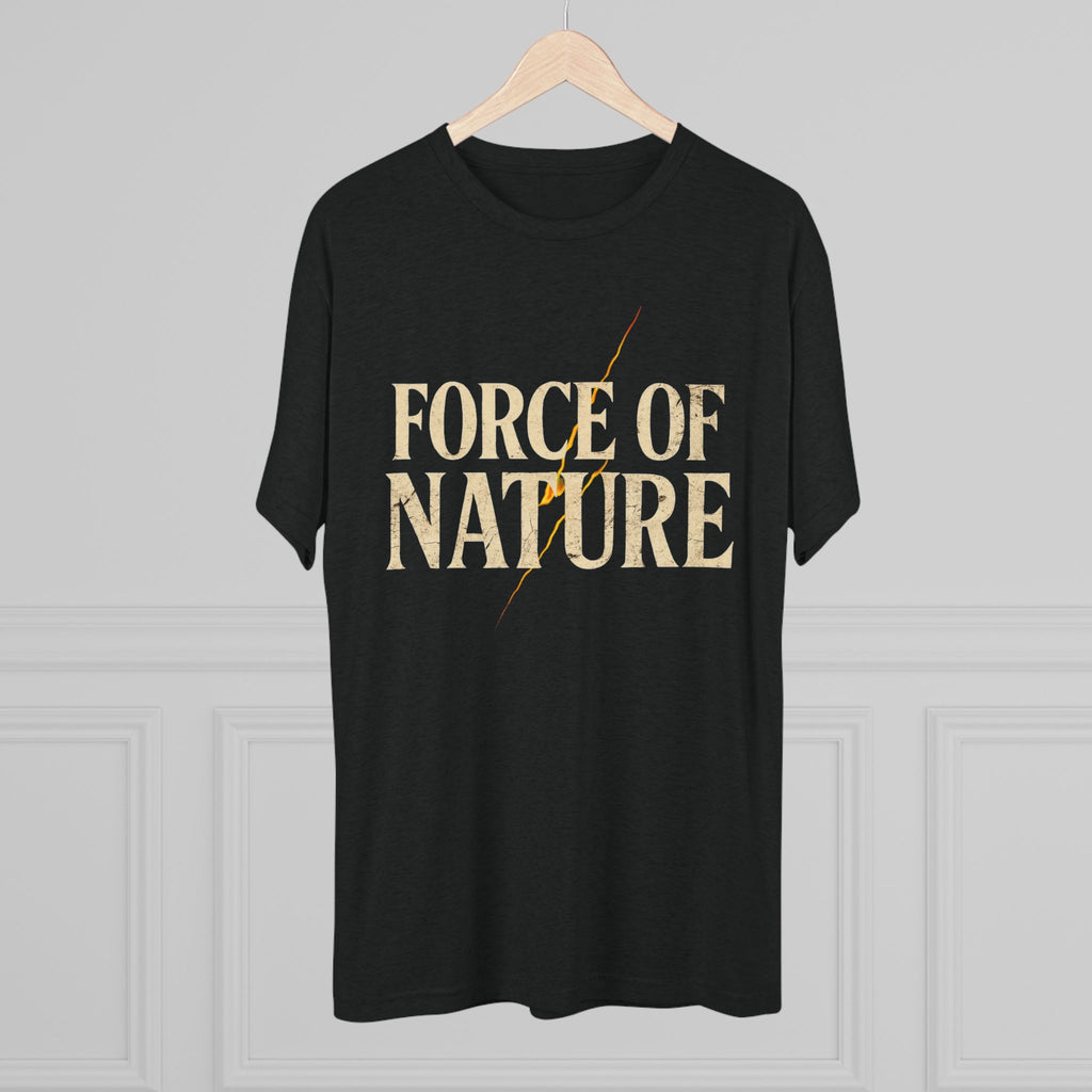 Force of Nature Lighting Bolt Unisex Crew Tee | Eco-Friendly Shirt, Nature Lover Gift, Casual Tee, Outdoor Adventure Wear, Inspirational Apparel