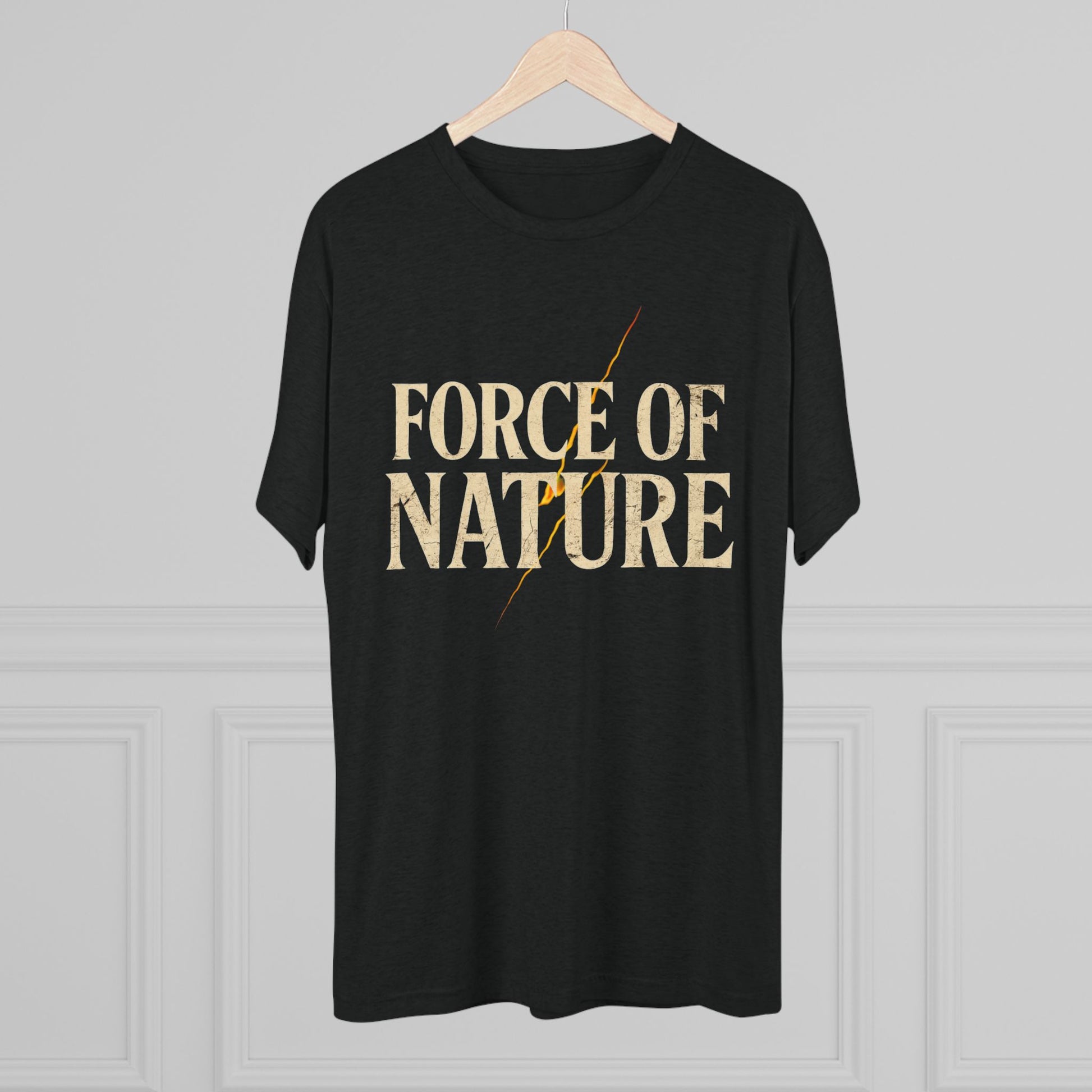 Force of Nature Lighting Bolt Unisex Crew Tee | Eco-Friendly Shirt, Nature Lover Gift, Casual Tee, Outdoor Adventure Wear, Inspirational Apparel