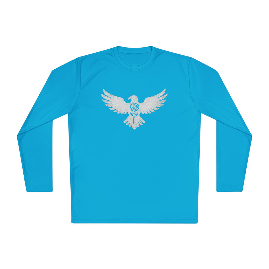 Break Free Empire Phoenix Rose Lightweight Long Sleeve Tee with Eagle Design | Perfect for Nature Lovers, Gifts, Casual Wear, Hiking, and Outdoor Activities