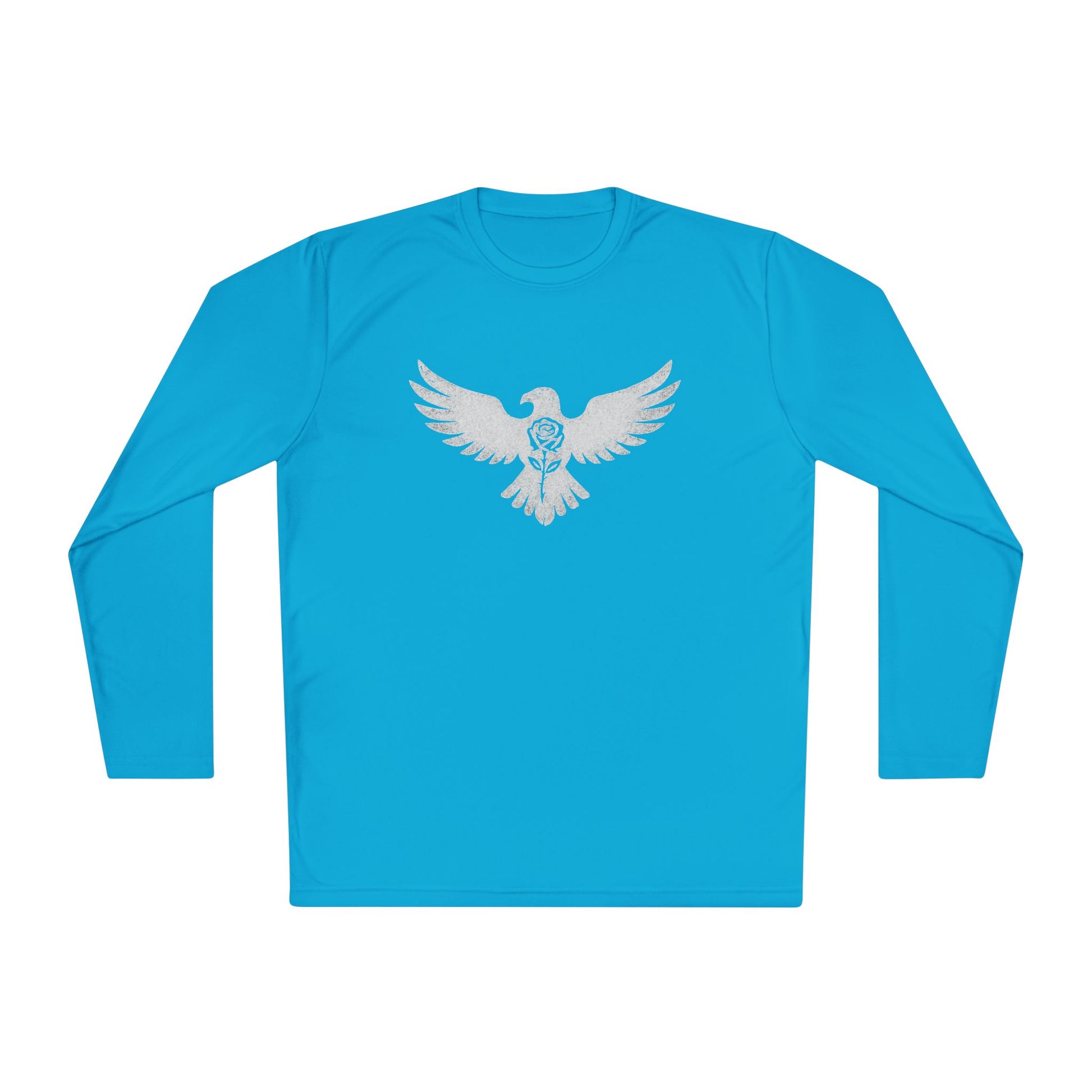 Break Free Empire Phoenix Rose Lightweight Long Sleeve Tee with Eagle Design | Perfect for Nature Lovers, Gifts, Casual Wear, Hiking, and Outdoor Activities