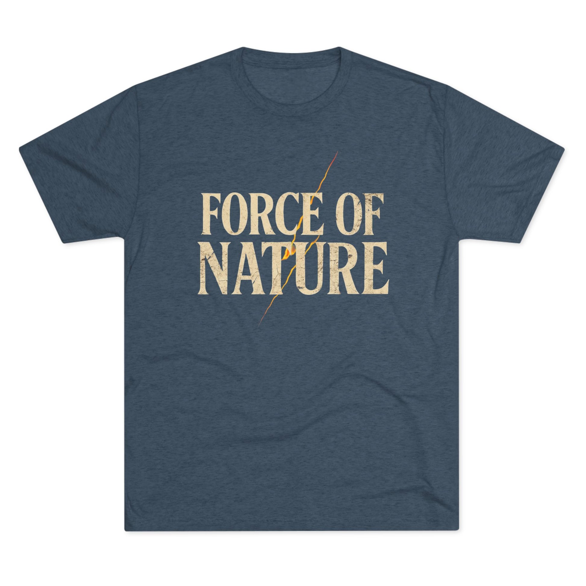 Force of Nature Lighting Bolt Unisex Crew Tee | Eco-Friendly Shirt, Nature Lover Gift, Casual Tee, Outdoor Adventure Wear, Inspirational Apparel