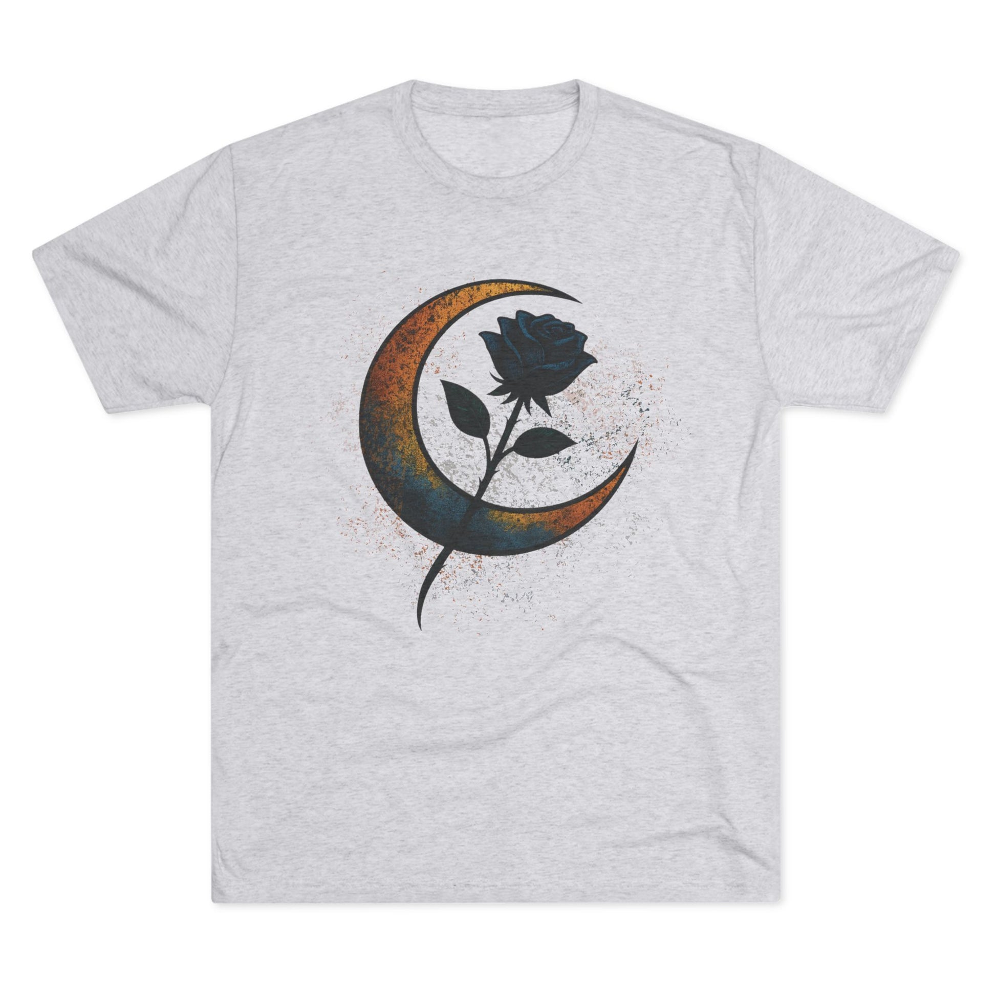 Moonlit Rebellion Unisex Tri-Blend Crew Tee Graphic Printed Tee Shirt