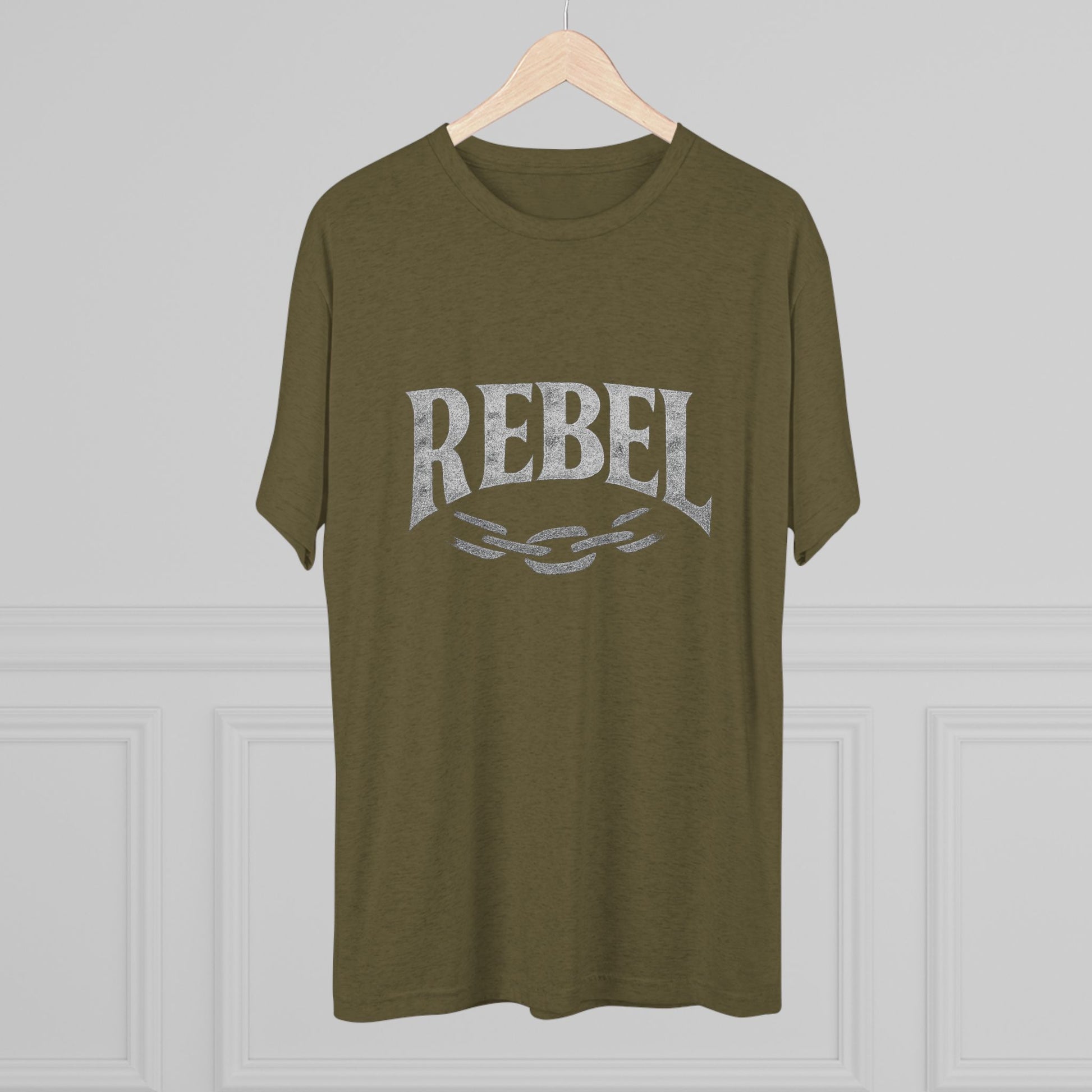 Rebel UnisexUnisex Tee Tri-Blend Printed Tee Shirt, Vintage Style Shirt, Graphic Tee for Men and Women, Casual Wear, Gift for Music Lovers, Statement Shirt