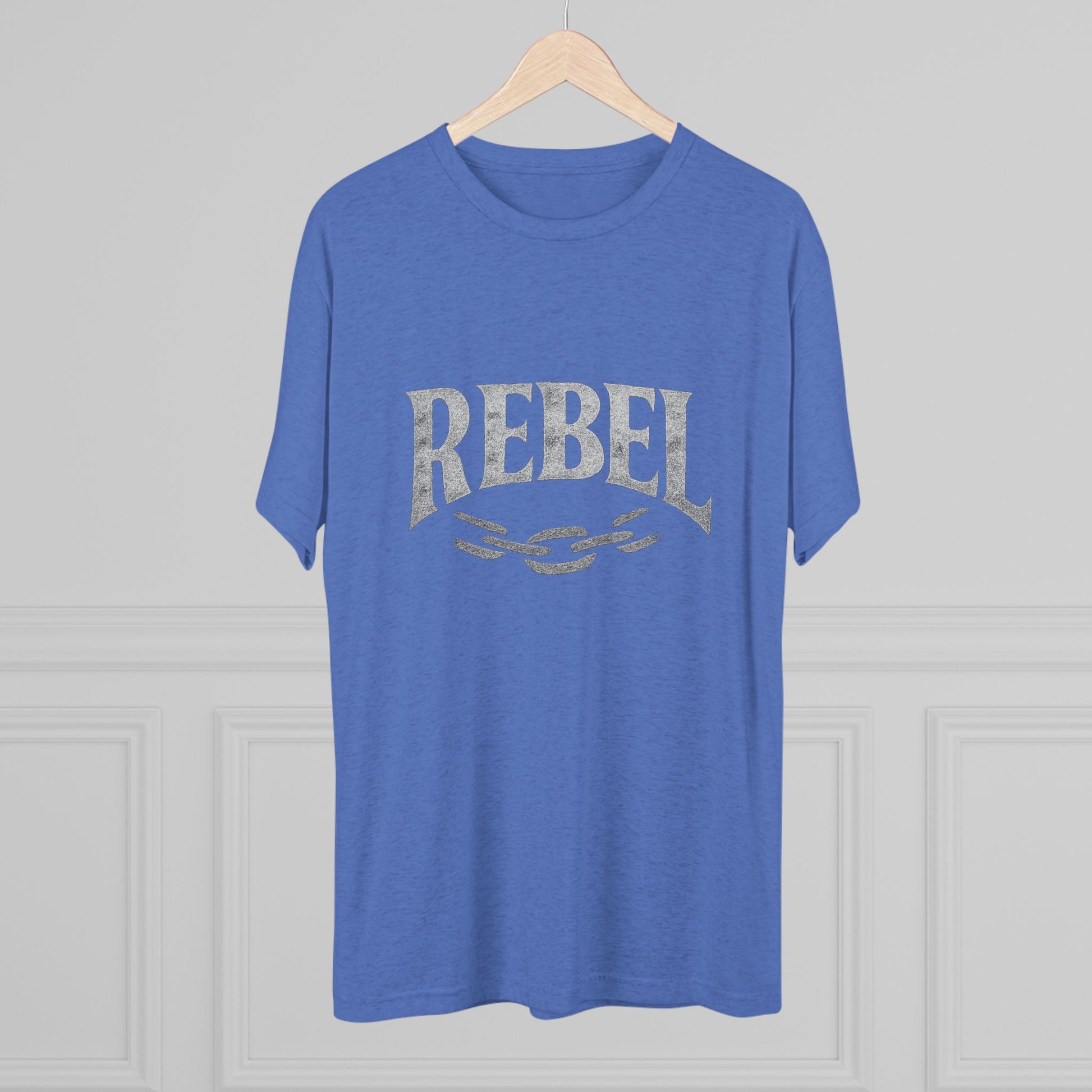 Rebel UnisexUnisex Tee Tri-Blend Printed Tee Shirt, Vintage Style Shirt, Graphic Tee for Men and Women, Casual Wear, Gift for Music Lovers, Statement Shirt