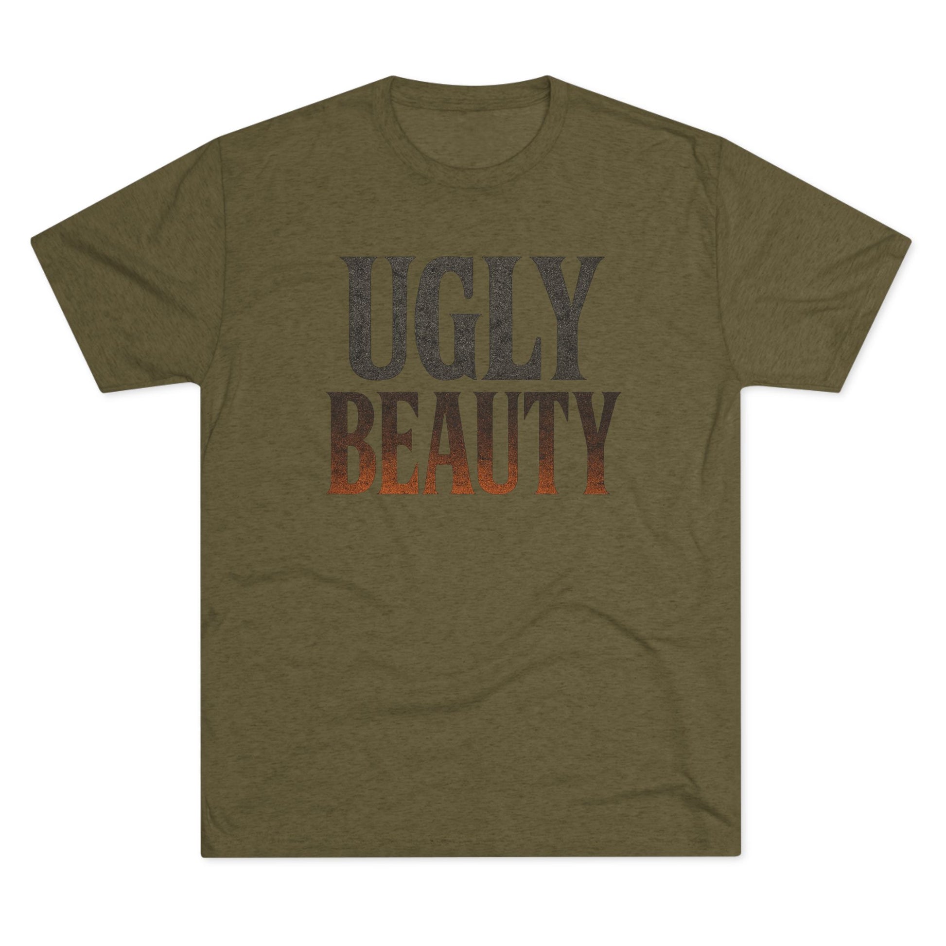 Ugly Beauty Unisex Tri-Blend Crew Tee - "Ugly Beauty" T-Shirt, Casual Wear, Gift for Friends, Statement Clothing, Everyday Fashion, Trendy Apparel