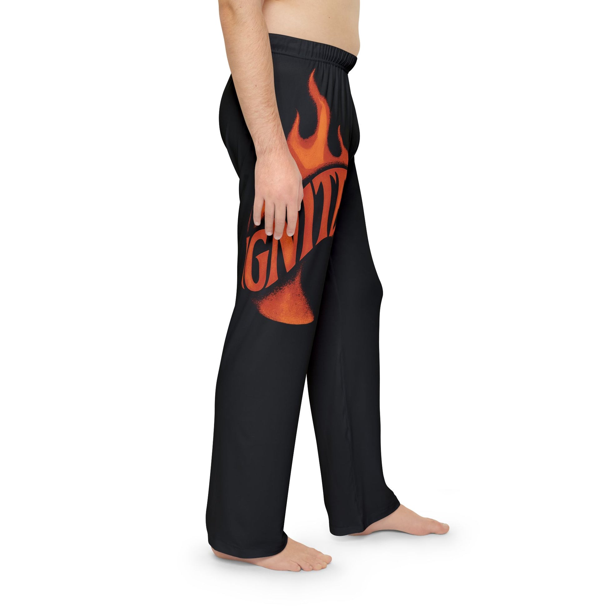Ignite Fire Men's Pajama Pants - Comfortable Sleepwear for Relaxation, Great for Halloween, Cozy Nights, Gift for Him, Lounge Wear