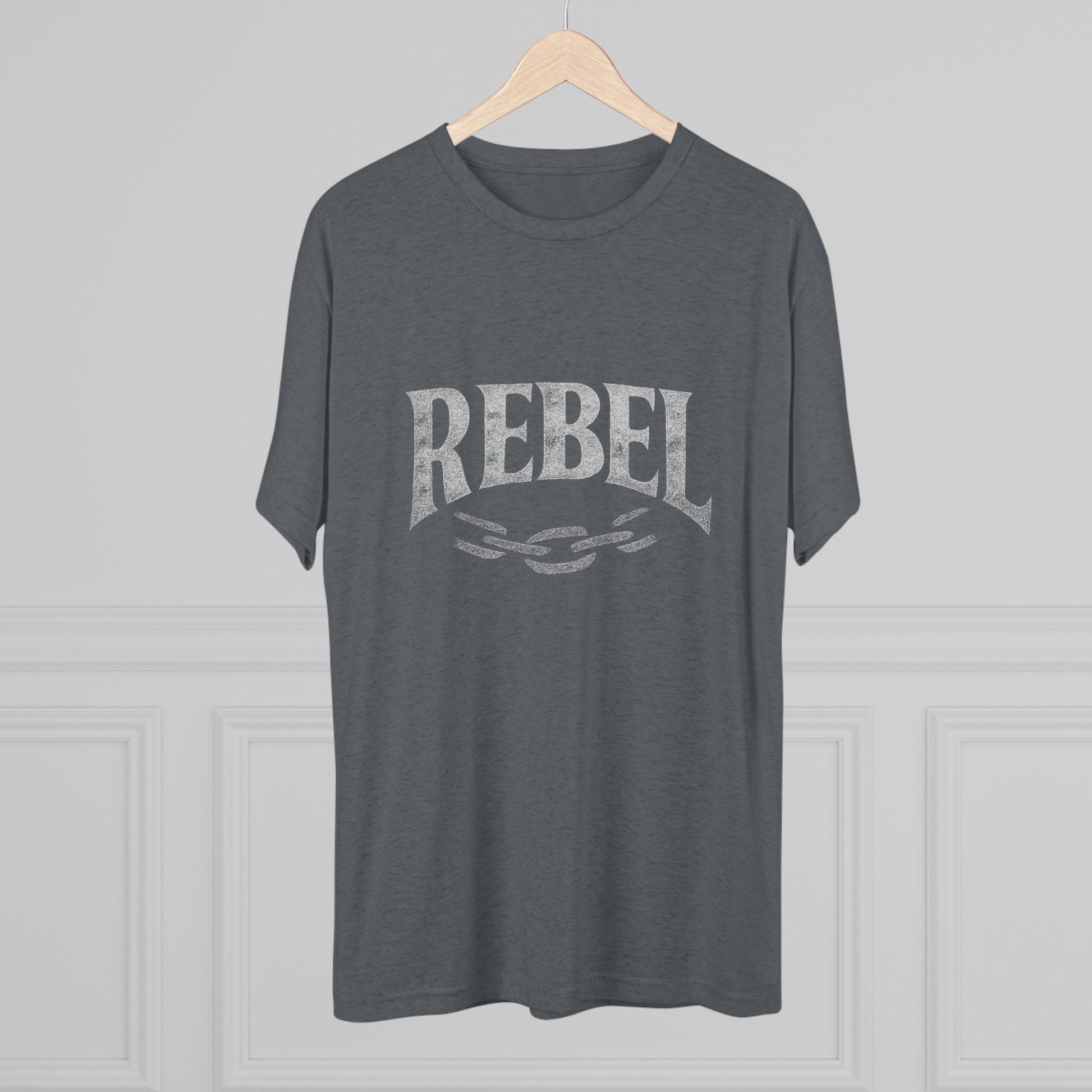 Rebel UnisexUnisex Tee Tri-Blend Printed Tee Shirt, Vintage Style Shirt, Graphic Tee for Men and Women, Casual Wear, Gift for Music Lovers, Statement Shirt