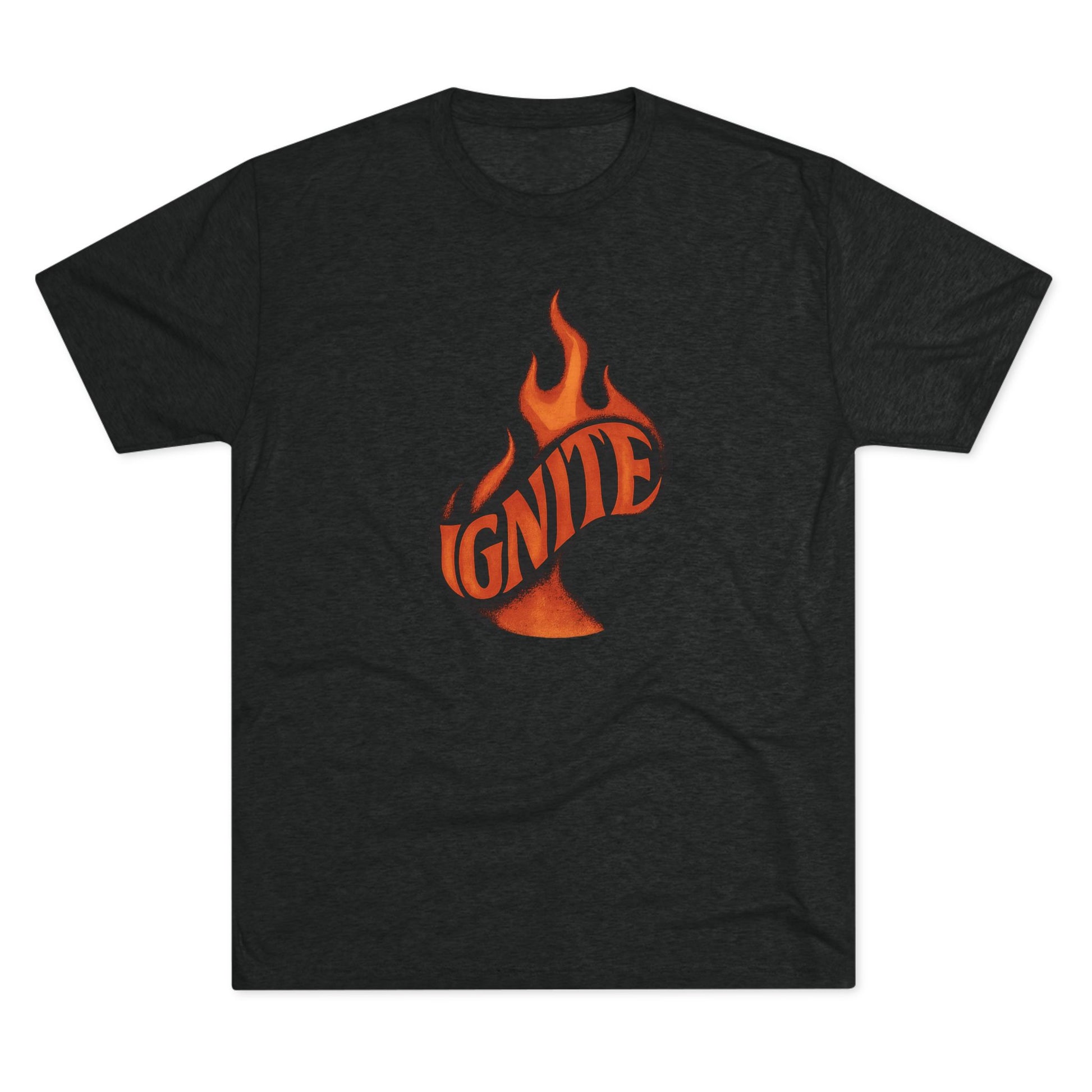 Ignite Unisex Tri-Blend Crew Tee | Casual Streetwear, Gift for Fire Lovers, Motivational T-Shirt, Festival Outfit, Unique Graphic Tee