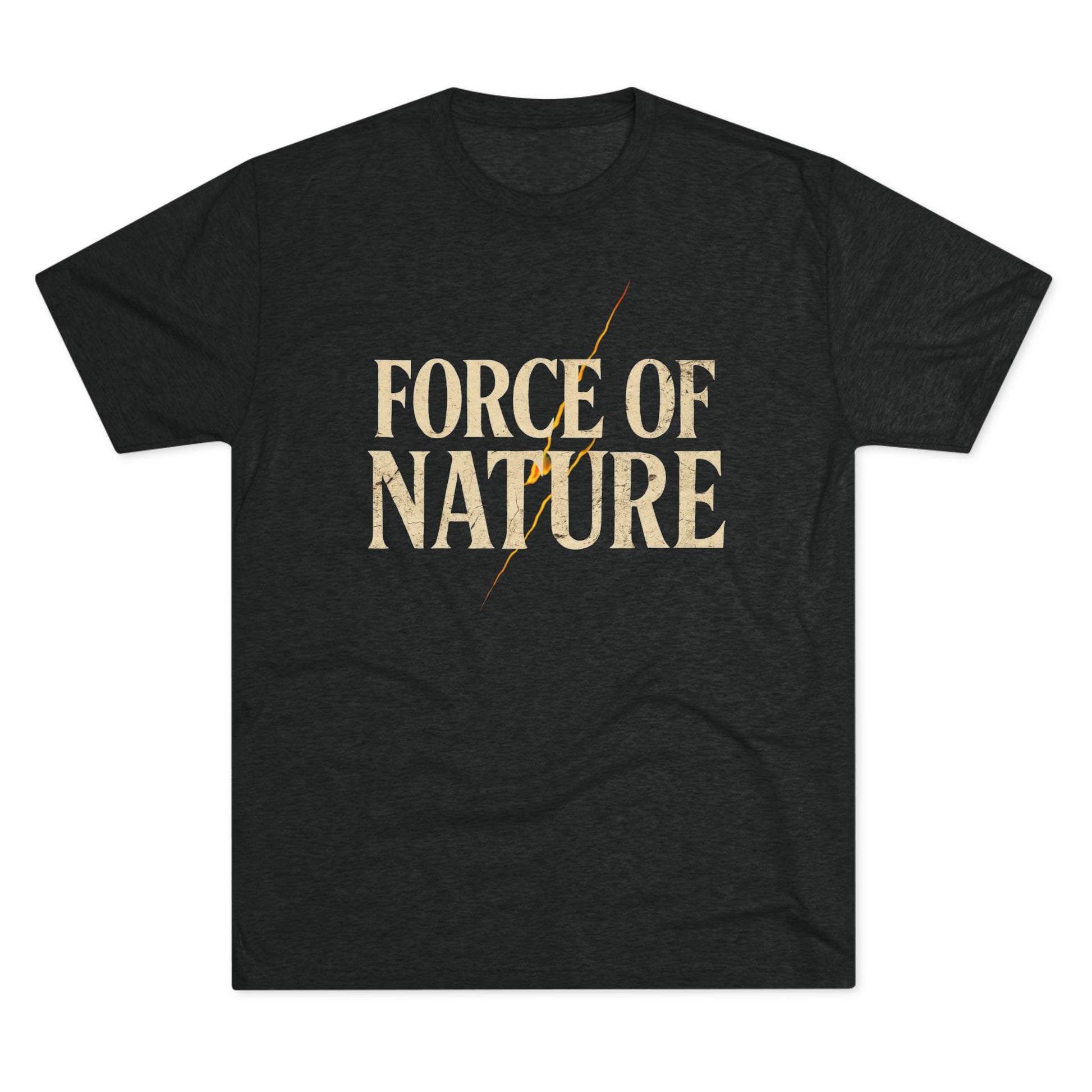 Force of Nature Lighting Bolt Unisex Crew Tee | Eco-Friendly Shirt, Nature Lover Gift, Casual Tee, Outdoor Adventure Wear, Inspirational Apparel
