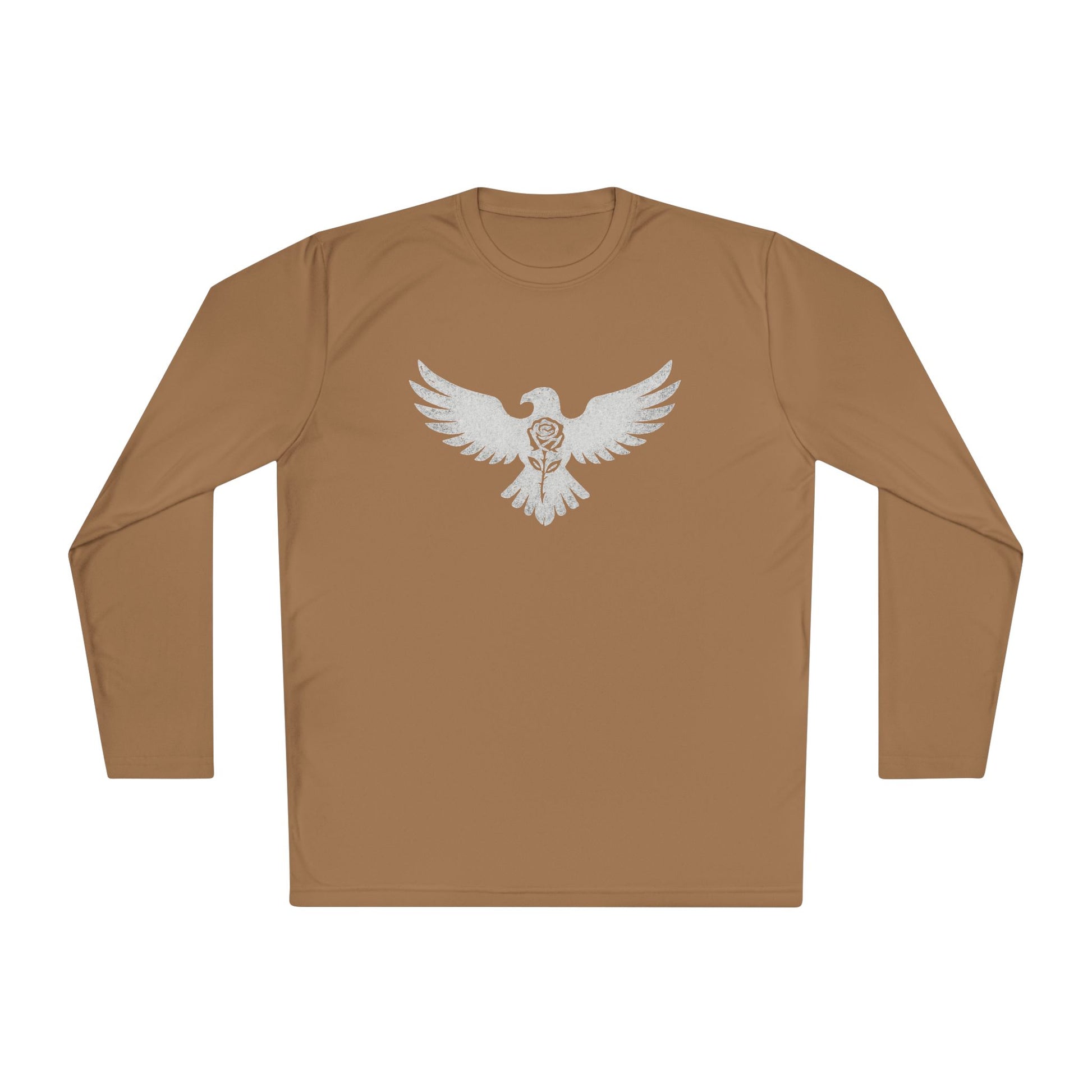 Break Free Empire Phoenix Rose Lightweight Long Sleeve Tee with Eagle Design | Perfect for Nature Lovers, Gifts, Casual Wear, Hiking, and Outdoor Activities