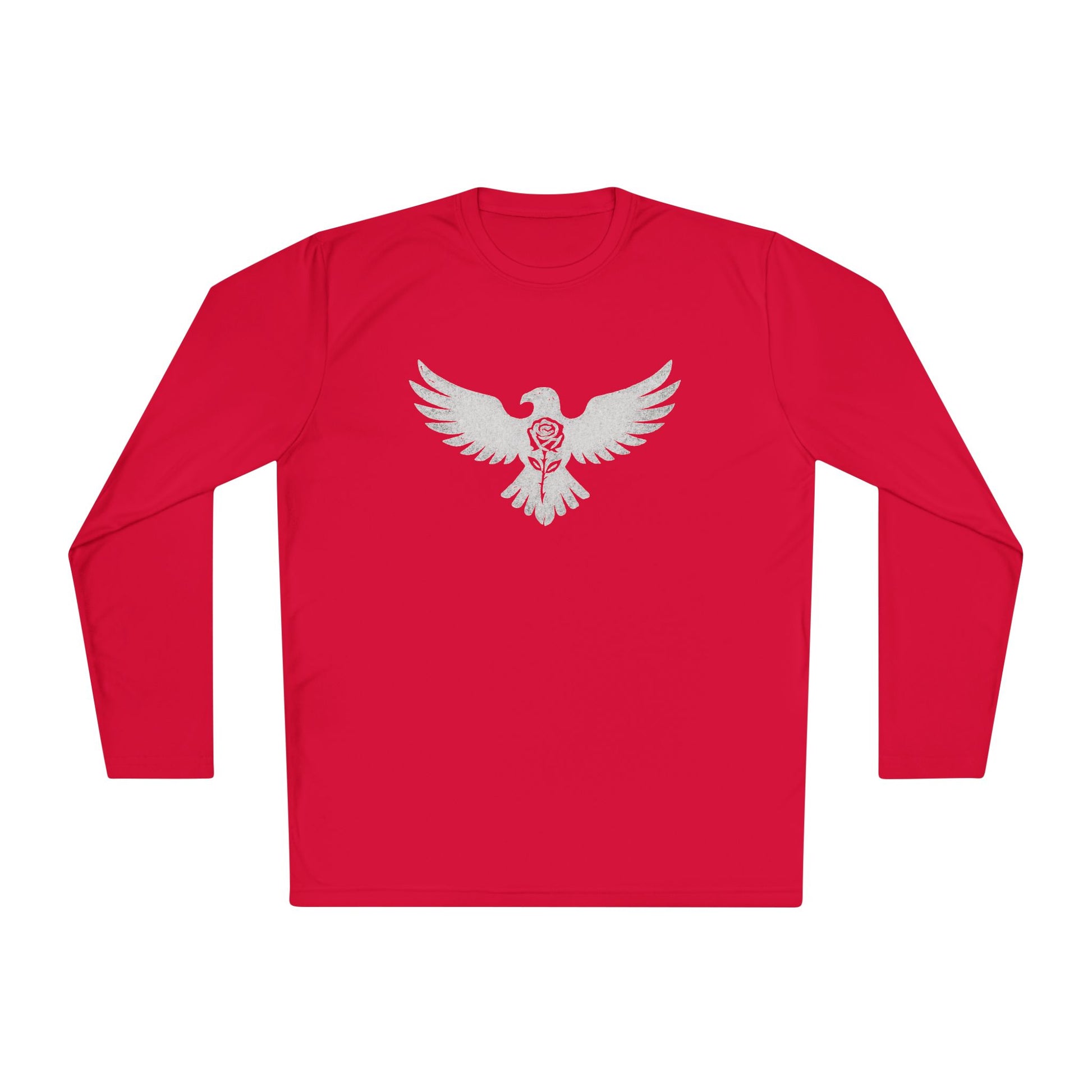 Break Free Empire Phoenix Rose Lightweight Long Sleeve Tee with Eagle Design | Perfect for Nature Lovers, Gifts, Casual Wear, Hiking, and Outdoor Activities