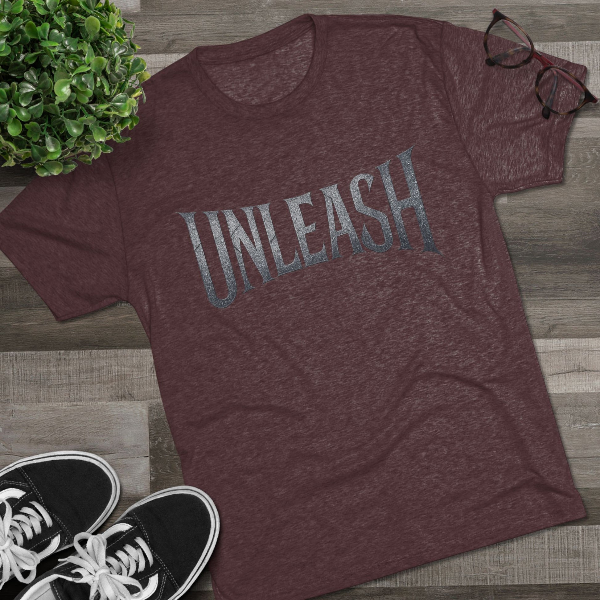 Unleash Empowerment Unisex Tshirt Crew Printed Tee Shirt - Unleash Your Potential, Comfortable Tee, Soft Blend Shirt, Motivational Tee, Gift for Fitness Enthusiast