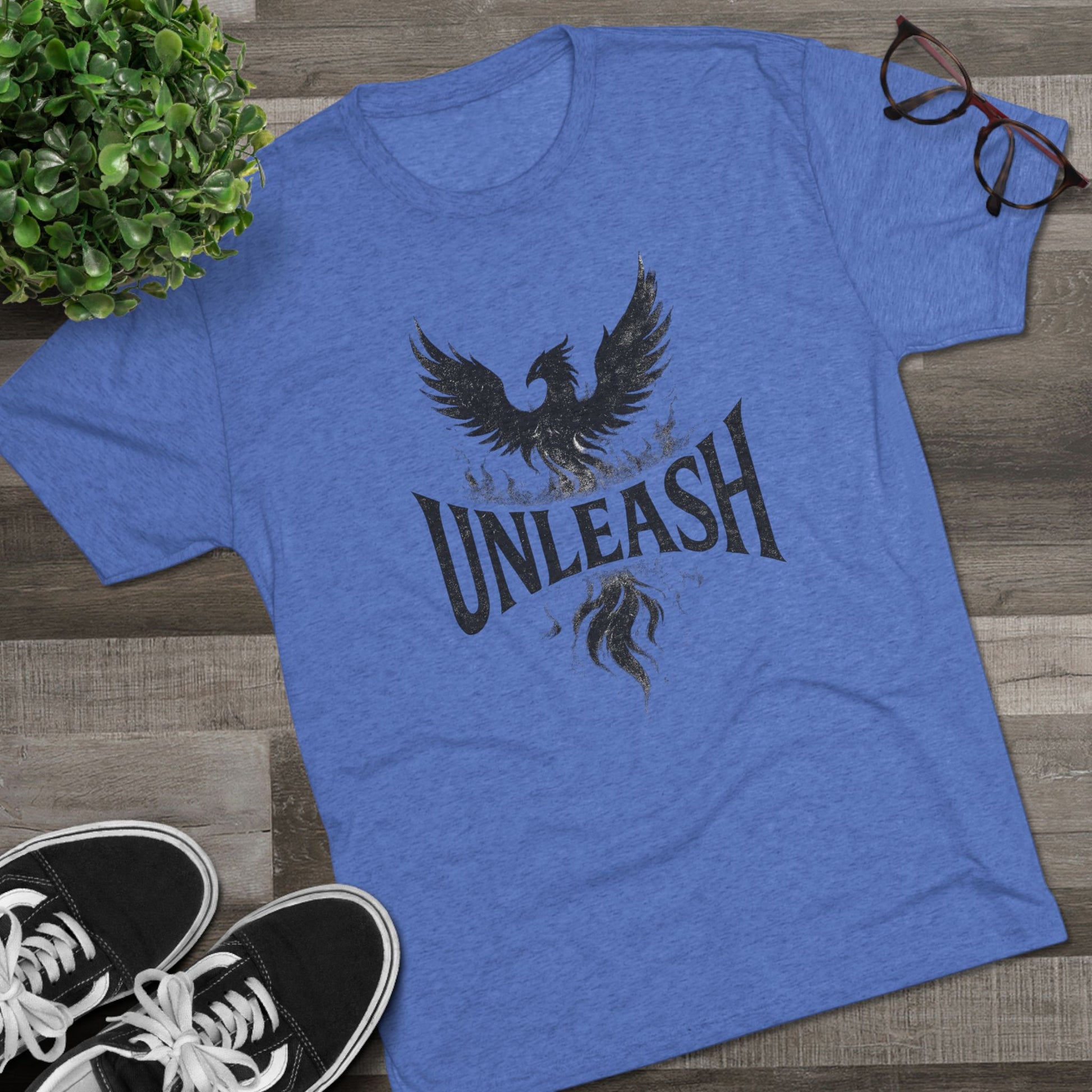 Unleash Your Greatness Phoenix Tee, Motivational T-Shirt, Inspirational Gift, Unisex Crew Neck Shirt, Phoenix Graphic Tee, Everyday Casual Wear