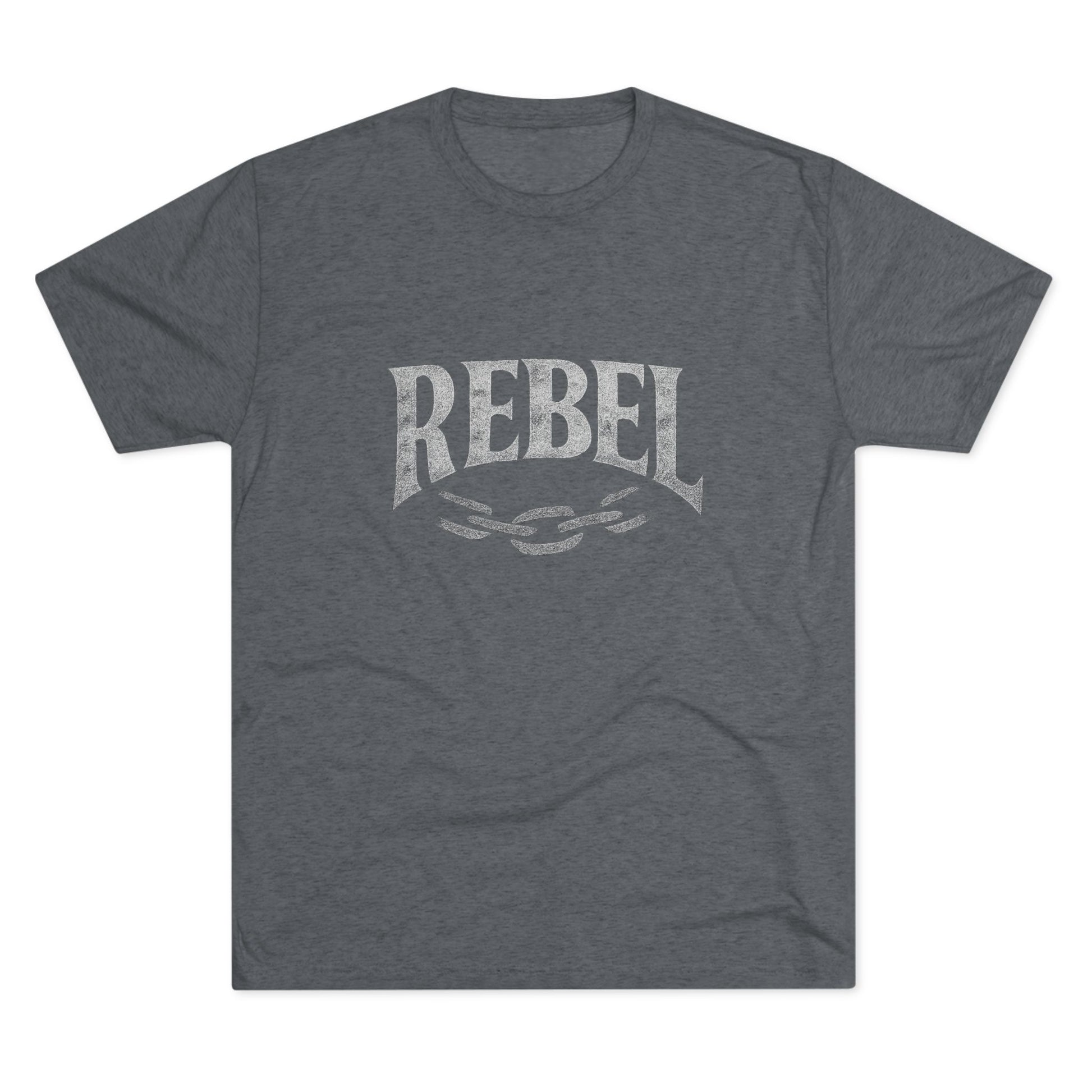 Rebel UnisexUnisex Tee Tri-Blend Printed Tee Shirt, Vintage Style Shirt, Graphic Tee for Men and Women, Casual Wear, Gift for Music Lovers, Statement Shirt