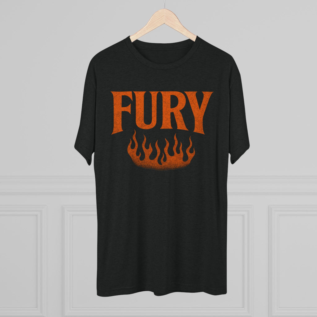 Fury Unisex Tri-Blend Crew Tee, Graphic Tee, Casual Wear, Gift for Him, T-Shirt for Friends, Summer Style, Everyday Comfort