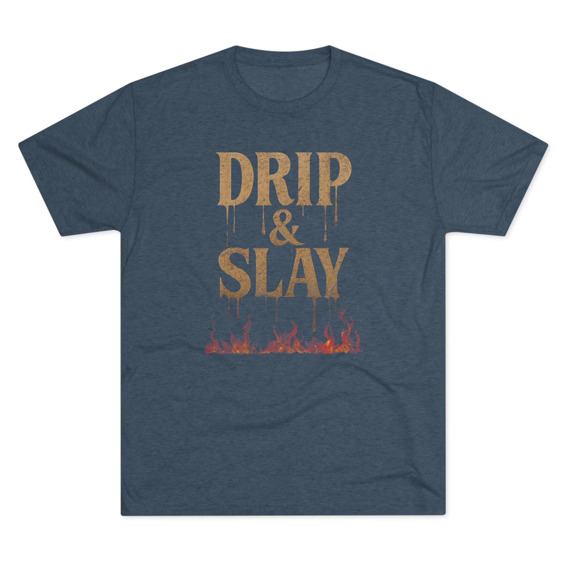 Drip & Slay Fire Unisex Tshirt Crew Printed Tee Shirt - Trendy Style, Graphic Tee, Fashion Statement, Casual Wear, Gift for Her