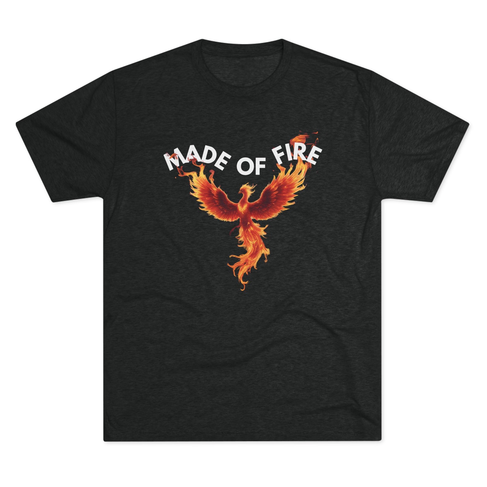 Fiery Phoenix Made of  Fire Unisex Tshirt Crew Printed Tee Shirt, Unique Graphic Tee, Casual Wear, Gift for Fans, Mythical Creature Shirt, Summer Outfit
