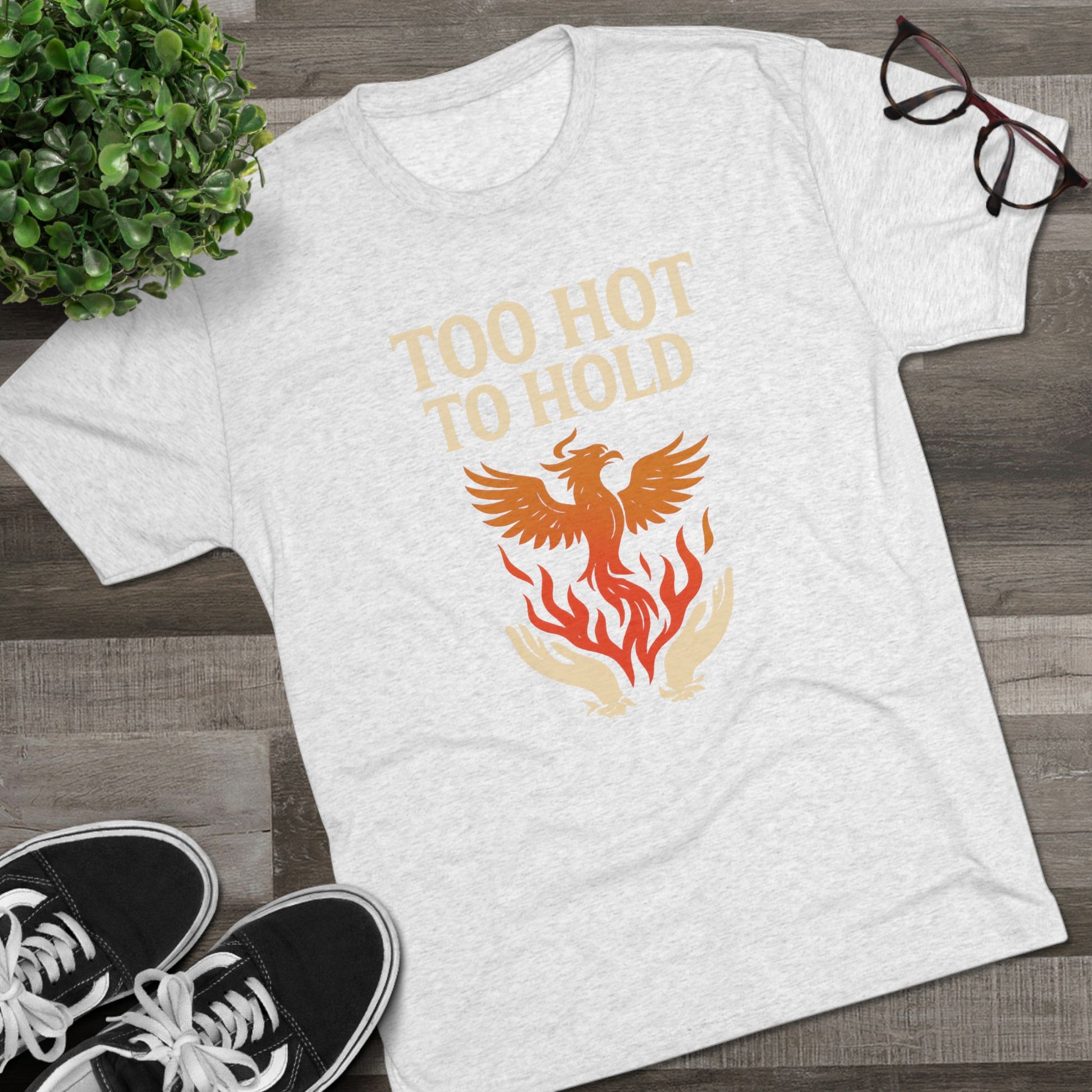 Too Hot to Hold Phoenix Phoenix Rise Unisex Tee | Too Hot to Hold, Gift for Fire Signs, Motivational Shirt, Trendy Graphic Tee, Everyday Casual Wear
