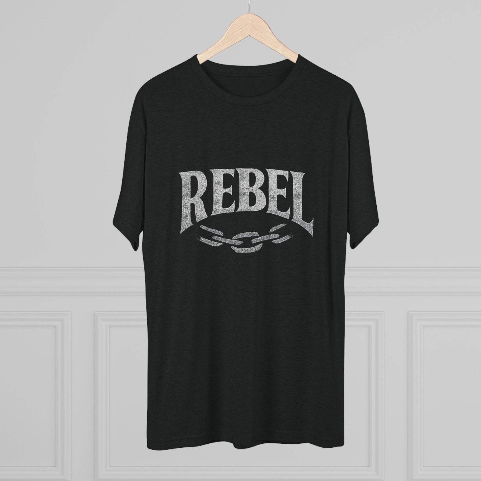 Rebel UnisexUnisex Tee Tri-Blend Printed Tee Shirt, Vintage Style Shirt, Graphic Tee for Men and Women, Casual Wear, Gift for Music Lovers, Statement Shirt
