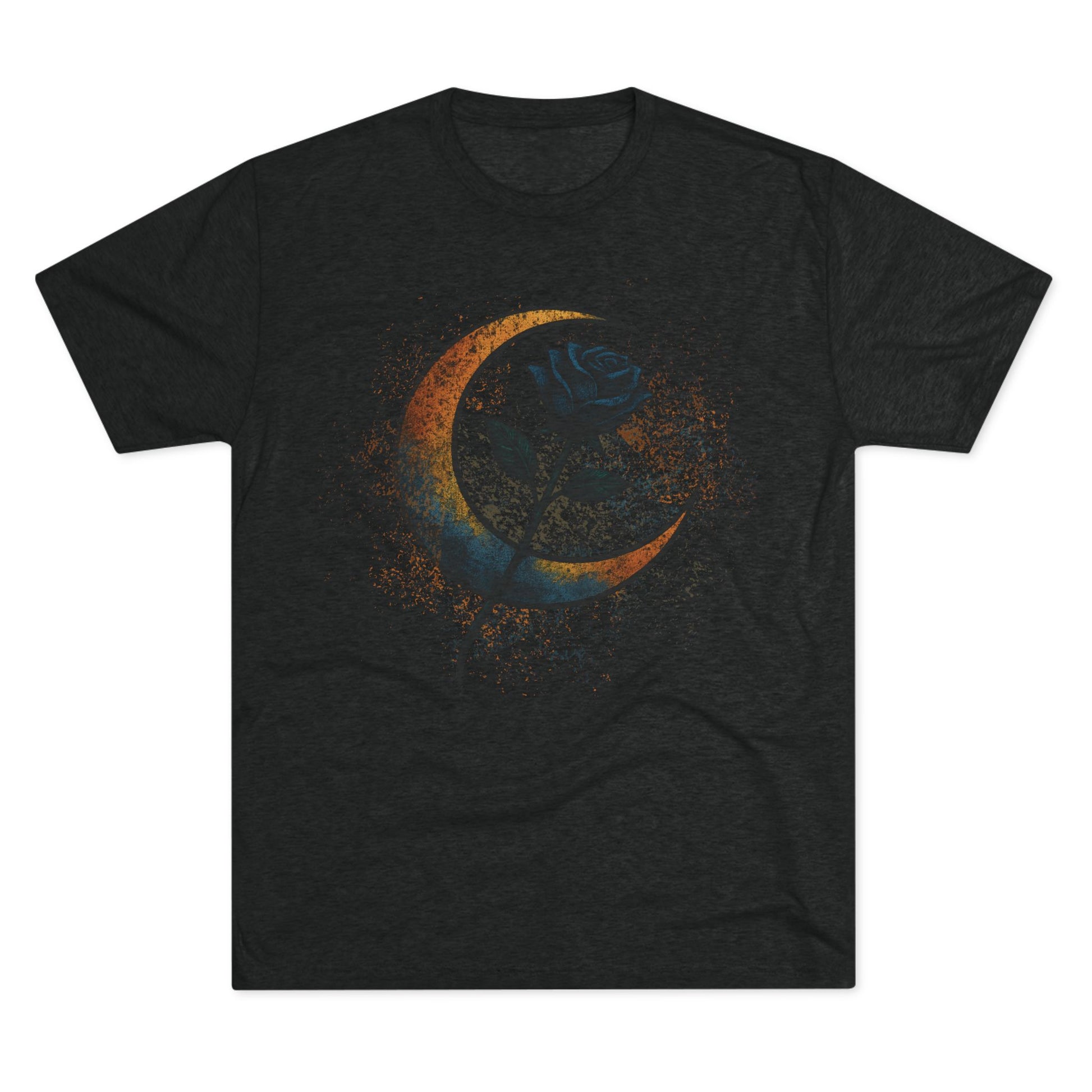 Moonlit Rebellion Unisex Tri-Blend Crew Tee Graphic Printed Tee Shirt