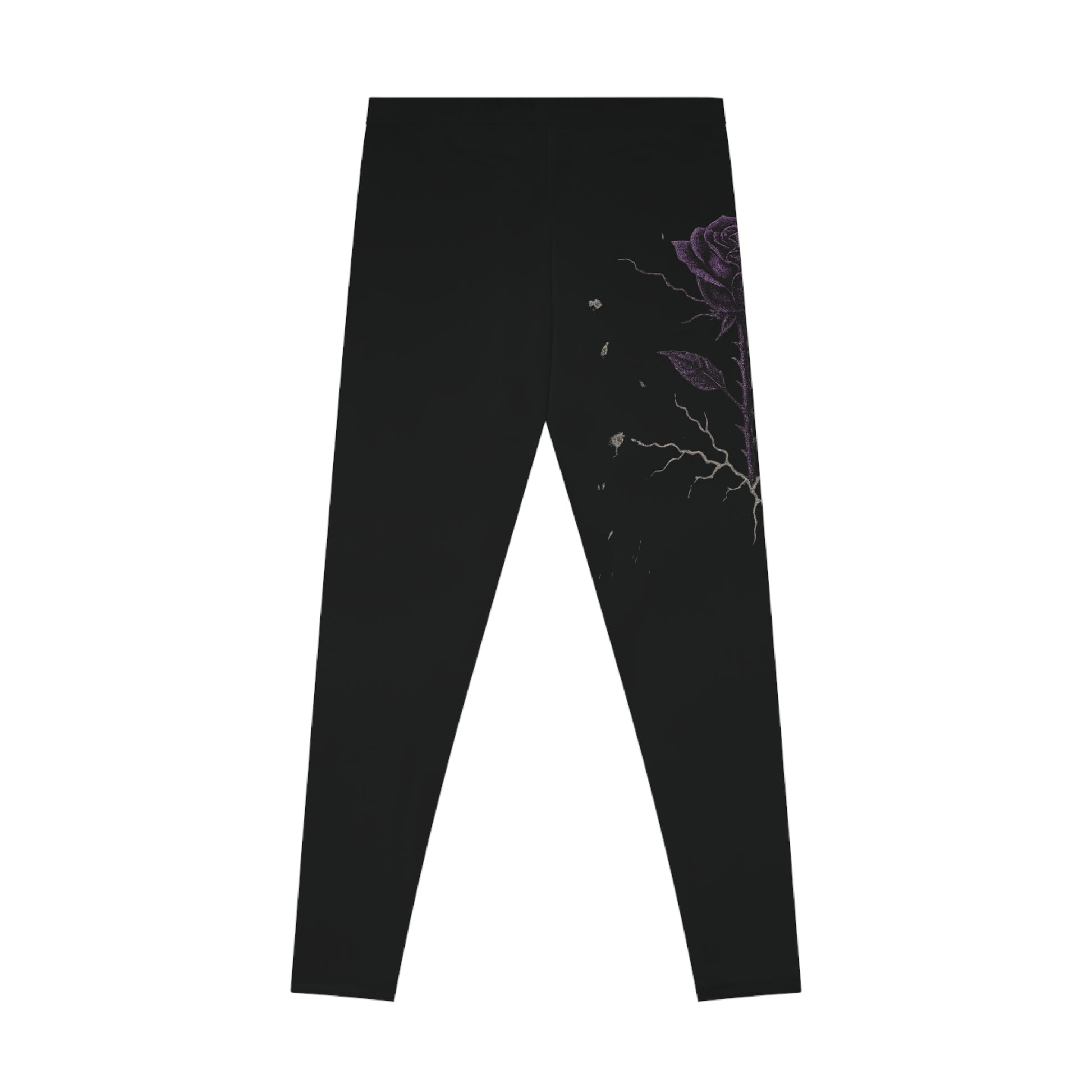 Elegant Floral Print Leggings - Stretchy Leggings for Fitness, Casual Wear, Yoga, Gifts, Summer Fashion