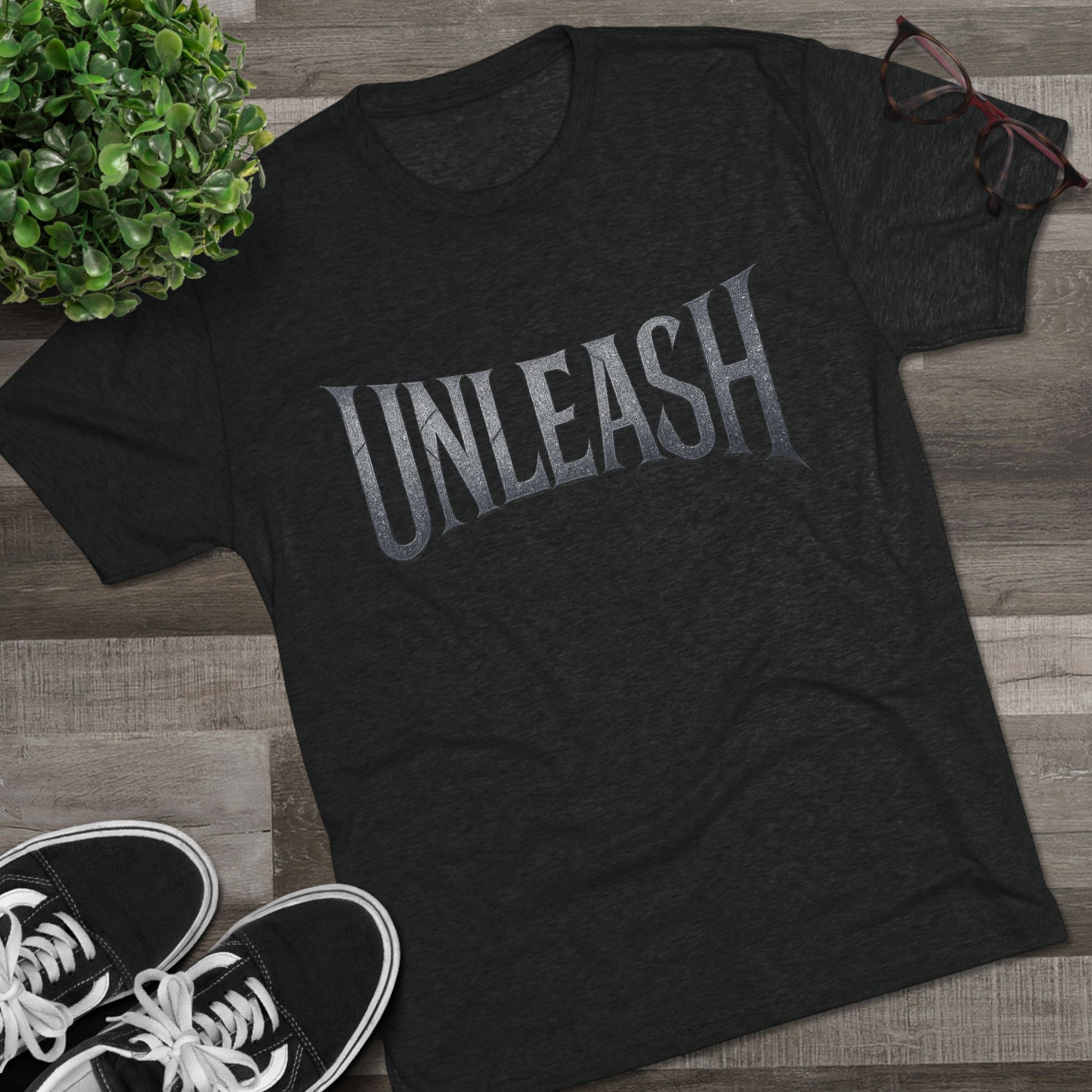 Unleash Empowerment Unisex Crew Tee - Unleash Your Potential, Comfortable Tee, Soft Blend Shirt, Motivational Tee, Gift for Fitness Enthusiast