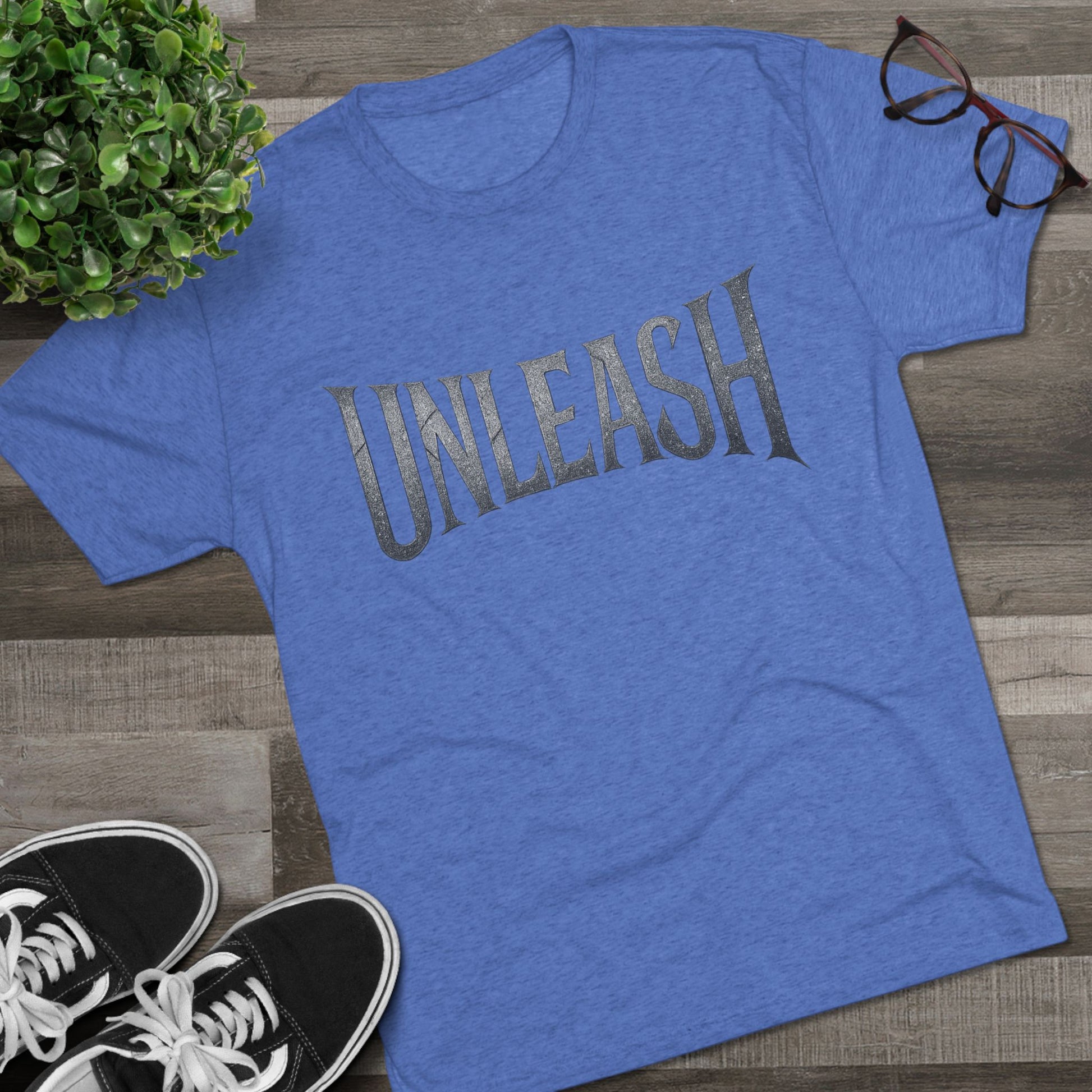 Unleash Empowerment Unisex Tshirt Crew Printed Tee Shirt - Unleash Your Potential, Comfortable Tee, Soft Blend Shirt, Motivational Tee, Gift for Fitness Enthusiast