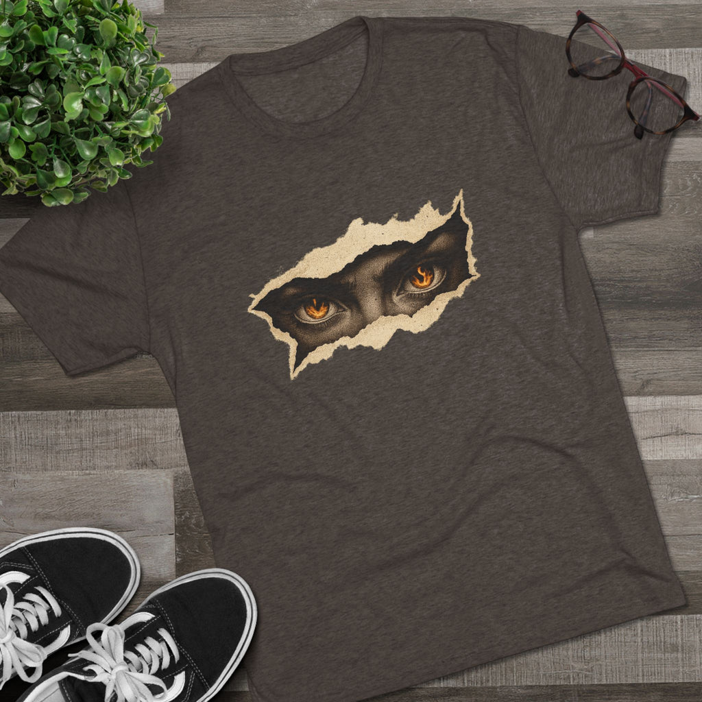 Mystical Eyes Unisex Tshirt Crew Printed Tee Shirt - Unique Graphic T-Shirt, Casual Wear, Gift for Animal Lovers, Everyday Style, Eye-Catching Design
