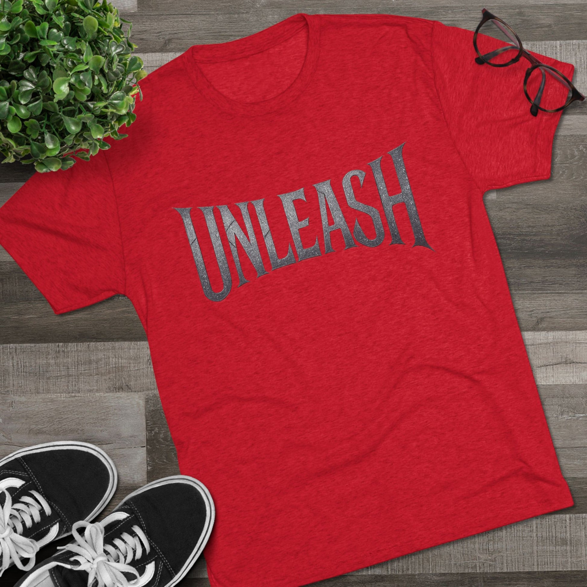 Unleash Empowerment Unisex Crew Tee - Unleash Your Potential, Comfortable Tee, Soft Blend Shirt, Motivational Tee, Gift for Fitness Enthusiast