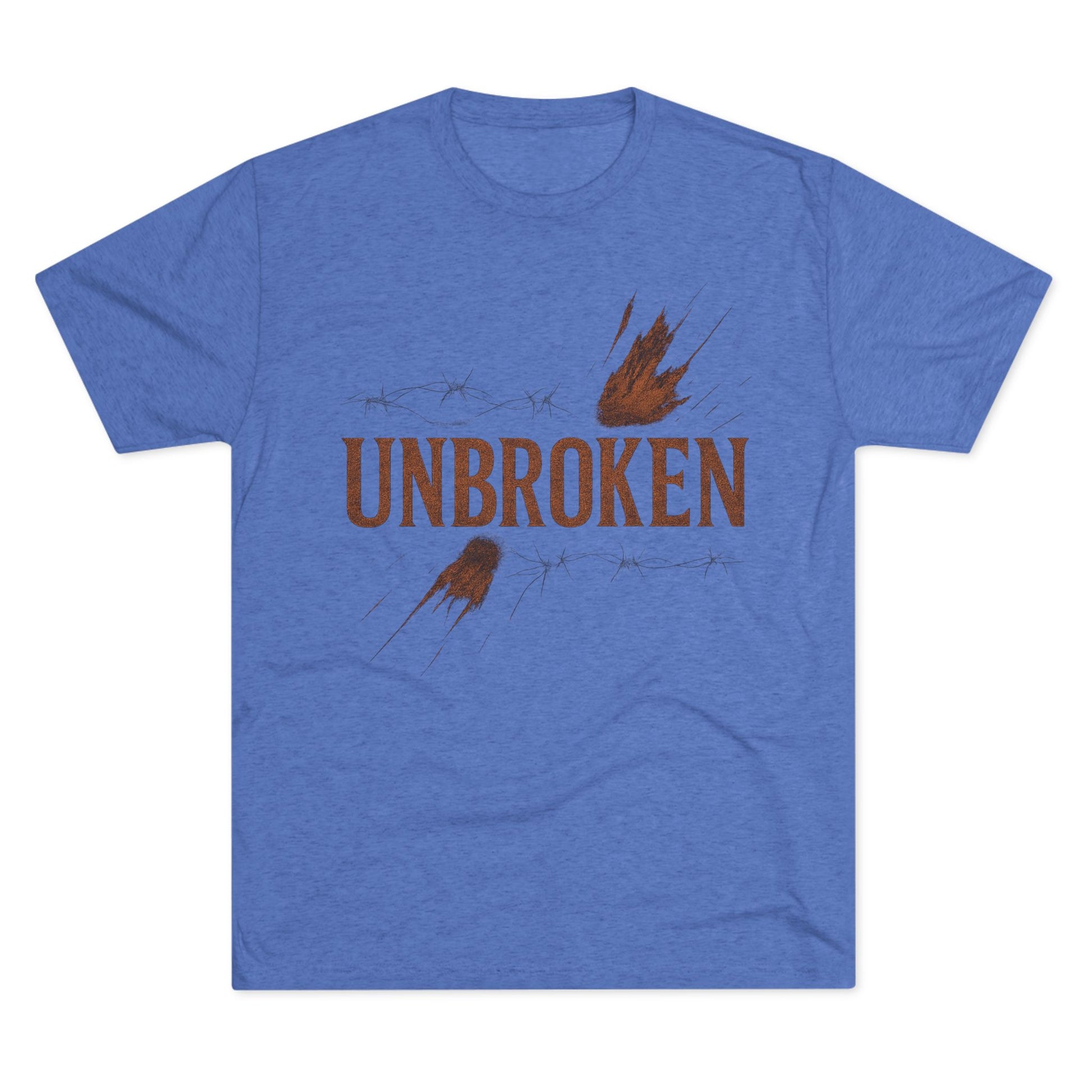 Unbroken Unisex Tri-Blend Crew Tee - 'Unbroken' Inspirational Tee, Motivational Shirt for Fitness Lovers, Casual Wear, Gift for Encouragement