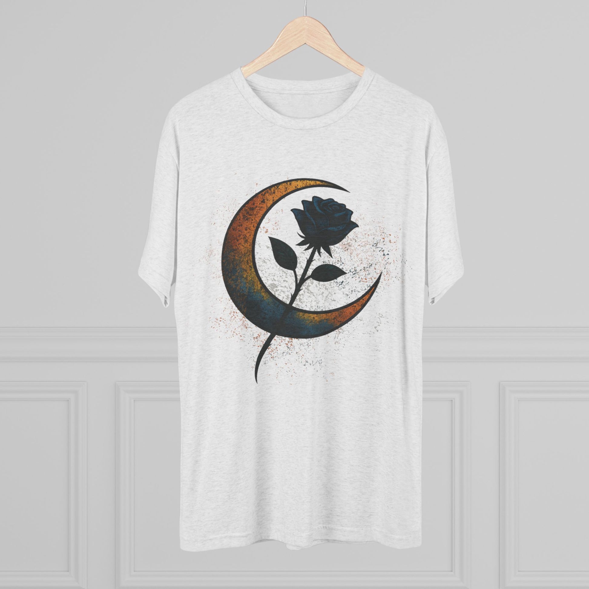 Moonlit Rebellion Unisex Tri-Blend Crew Tee Graphic Printed Tee Shirt
