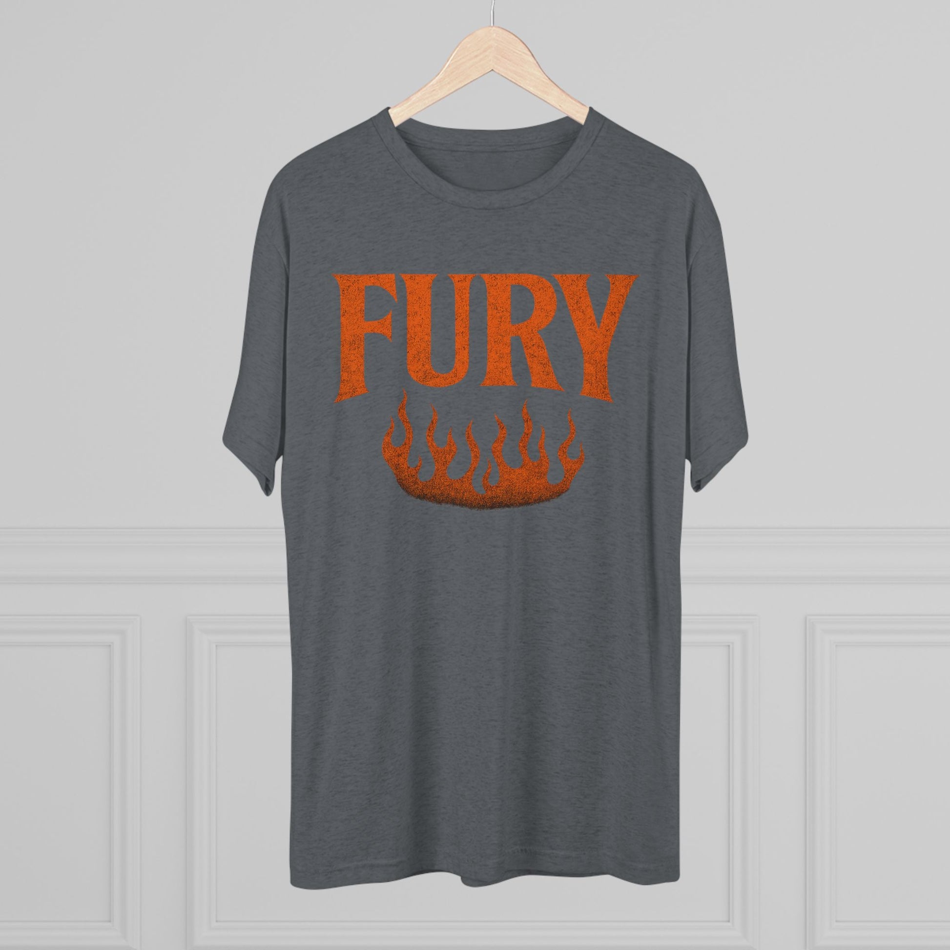 Fury Unisex Tri-Blend Crew Tee, Graphic Tee, Casual Wear, Gift for Him, T-Shirt for Friends, Summer Style, Everyday Comfort