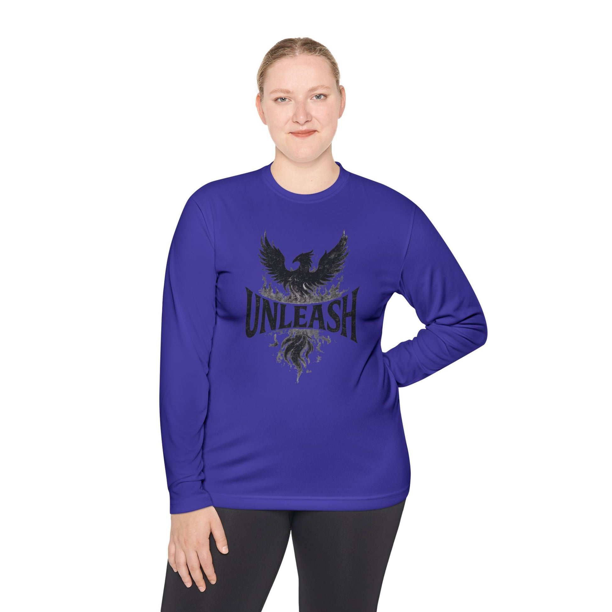 Unleash Your Spirit Long Sleeve Tee, Motivational T-Shirt, Gift for Fitness Lovers, Cool Relaxed Top, Unisex Casual Wear